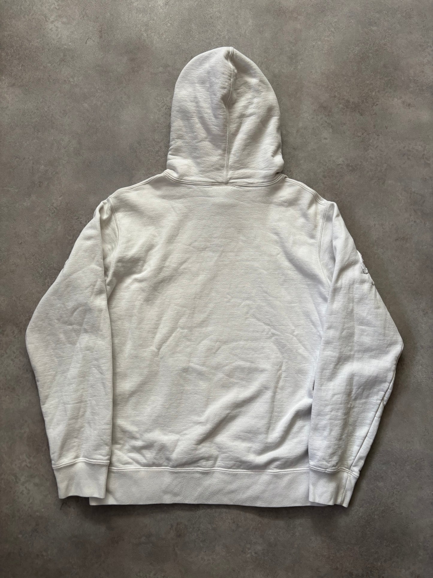 Supreme Set In Logo White Hoodie (Str. M)
