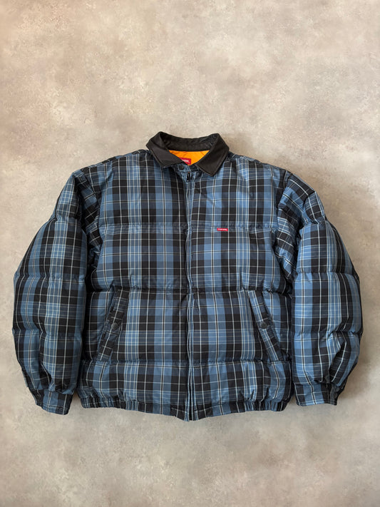 Supreme Leather Collar Puffy Jacket (Str. L)