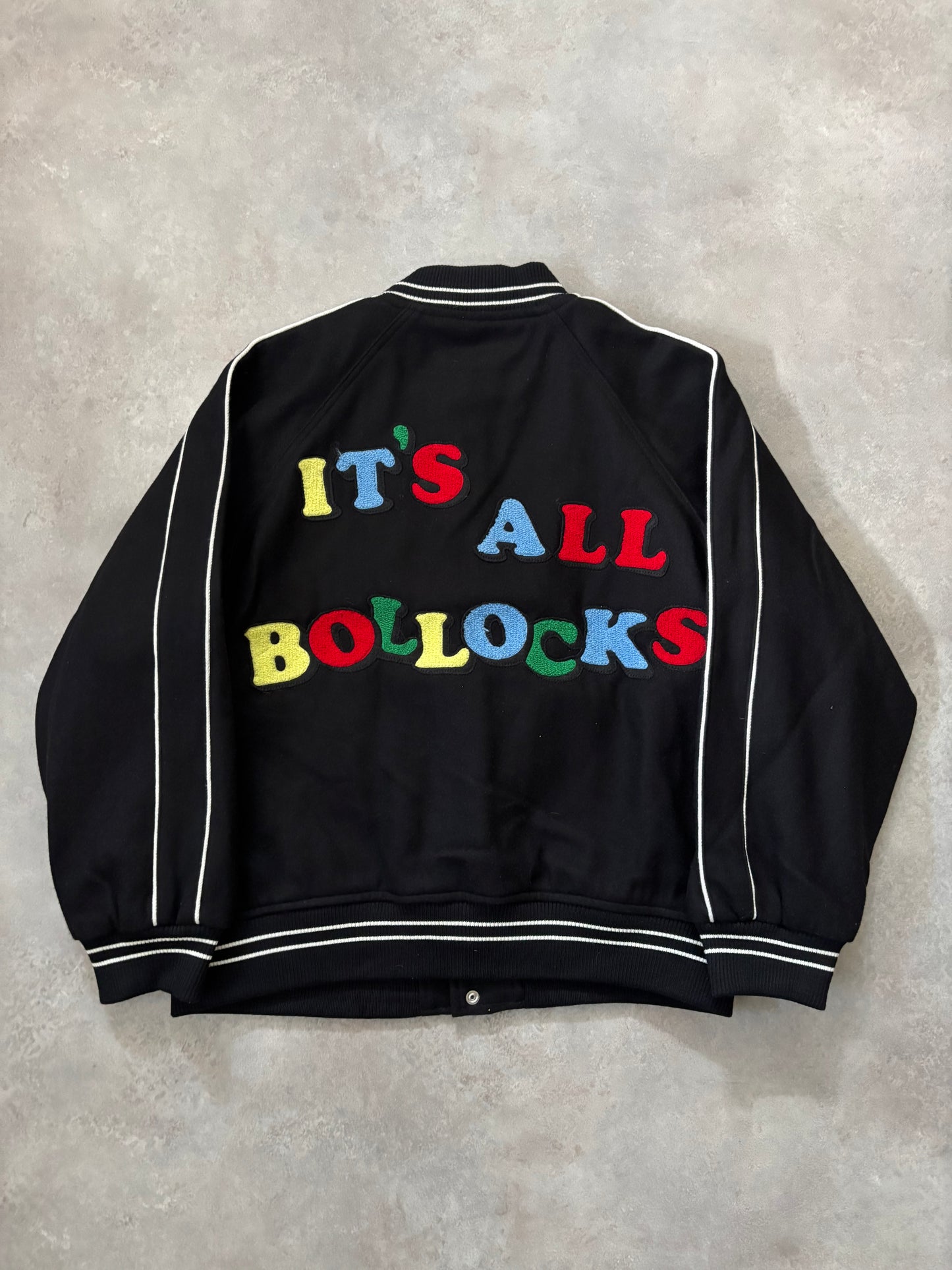Supreme x Jamie Reid It's All Bollocks Varsity Jacket (Str. L)
