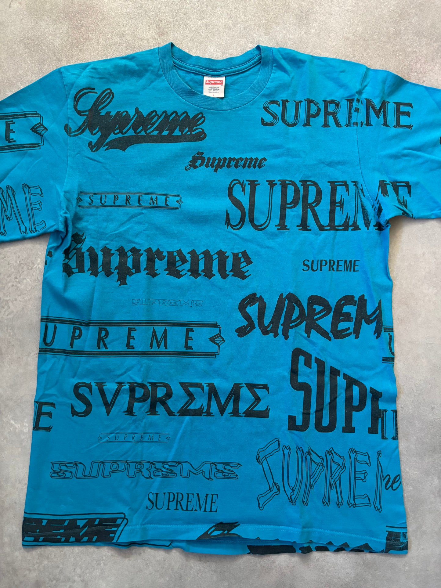 Supreme Multi Logo Tee (Str. L)
