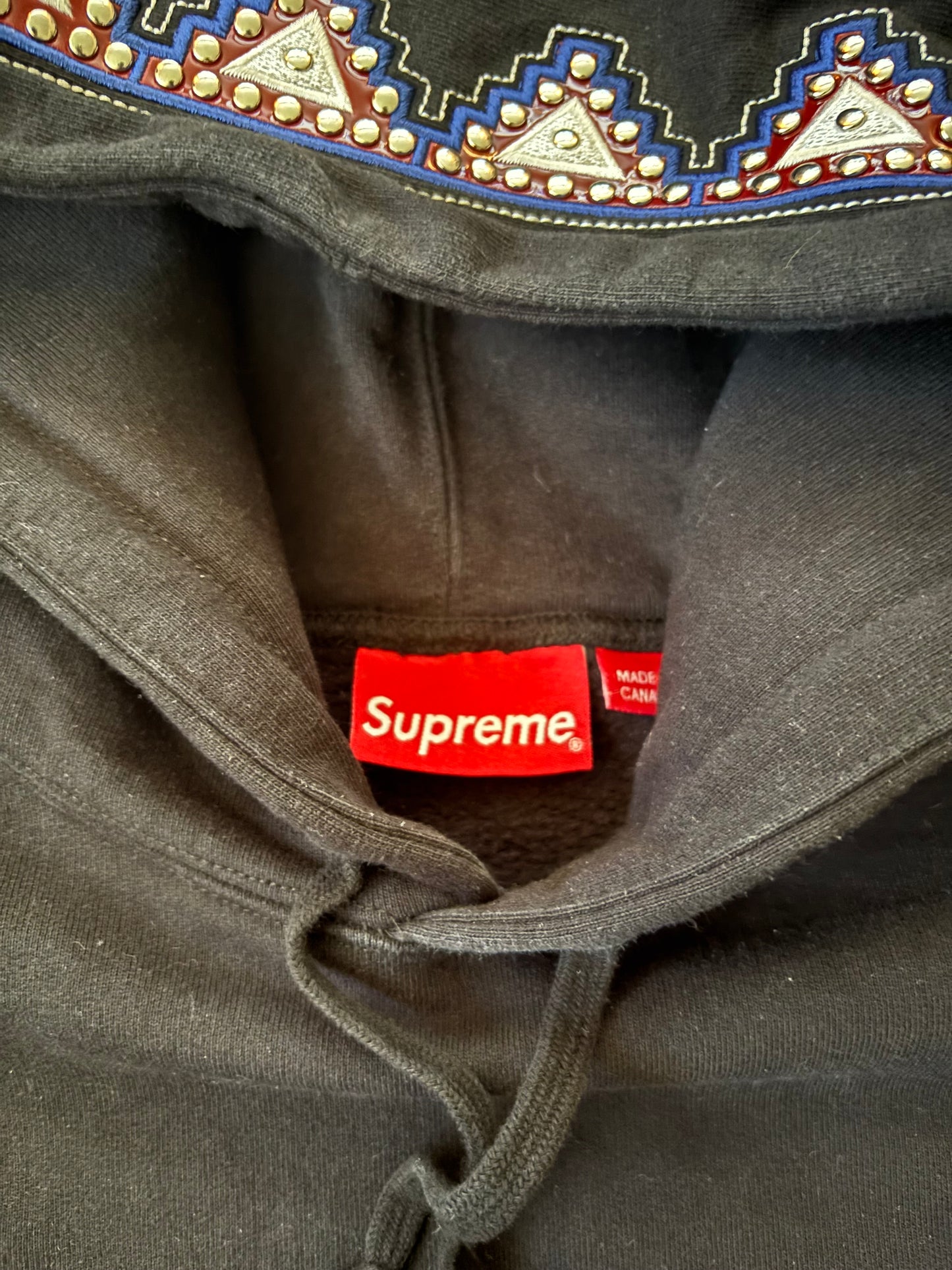 Supreme Pharaoh Studded Hooded Sweatshirt (Str. M)