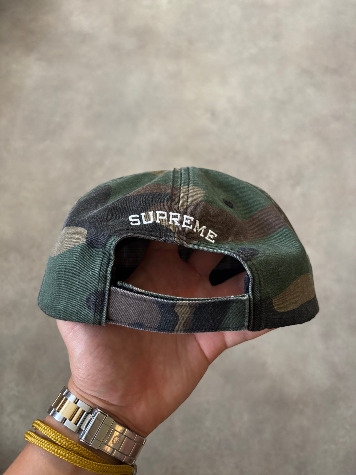 Supreme Embroidered Money Logo 6-Panel Hat