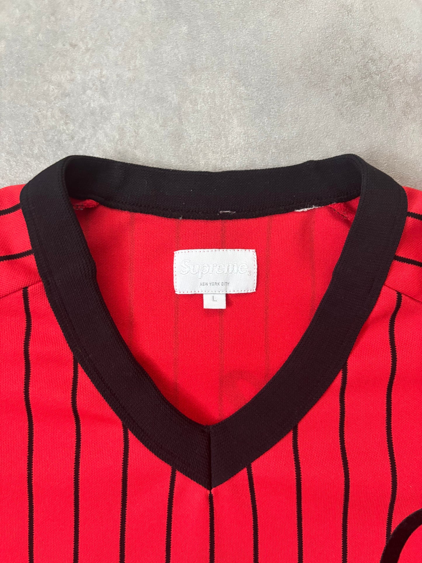 Supreme AD Baseball Jersey (Str. L)