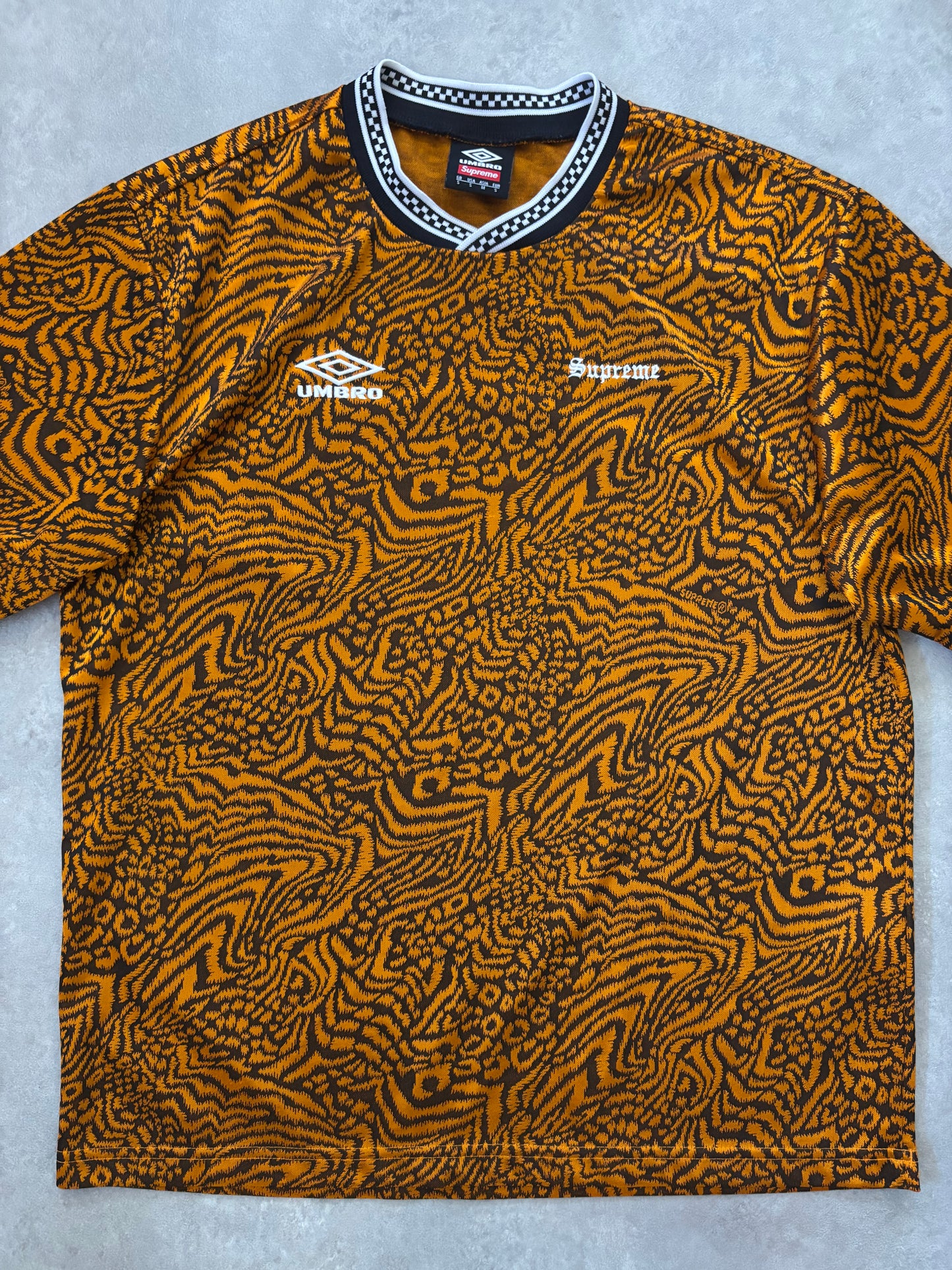Supreme x Umbro Jacquard Animal Print Soccer Jersey (Str. S)
