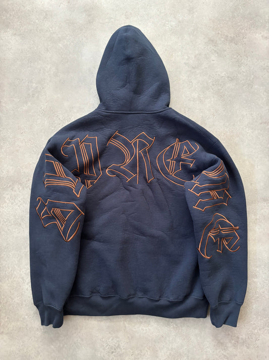 Supreme Faux Fur Zip  Up Hooded Sweatshirt (Str. M)
