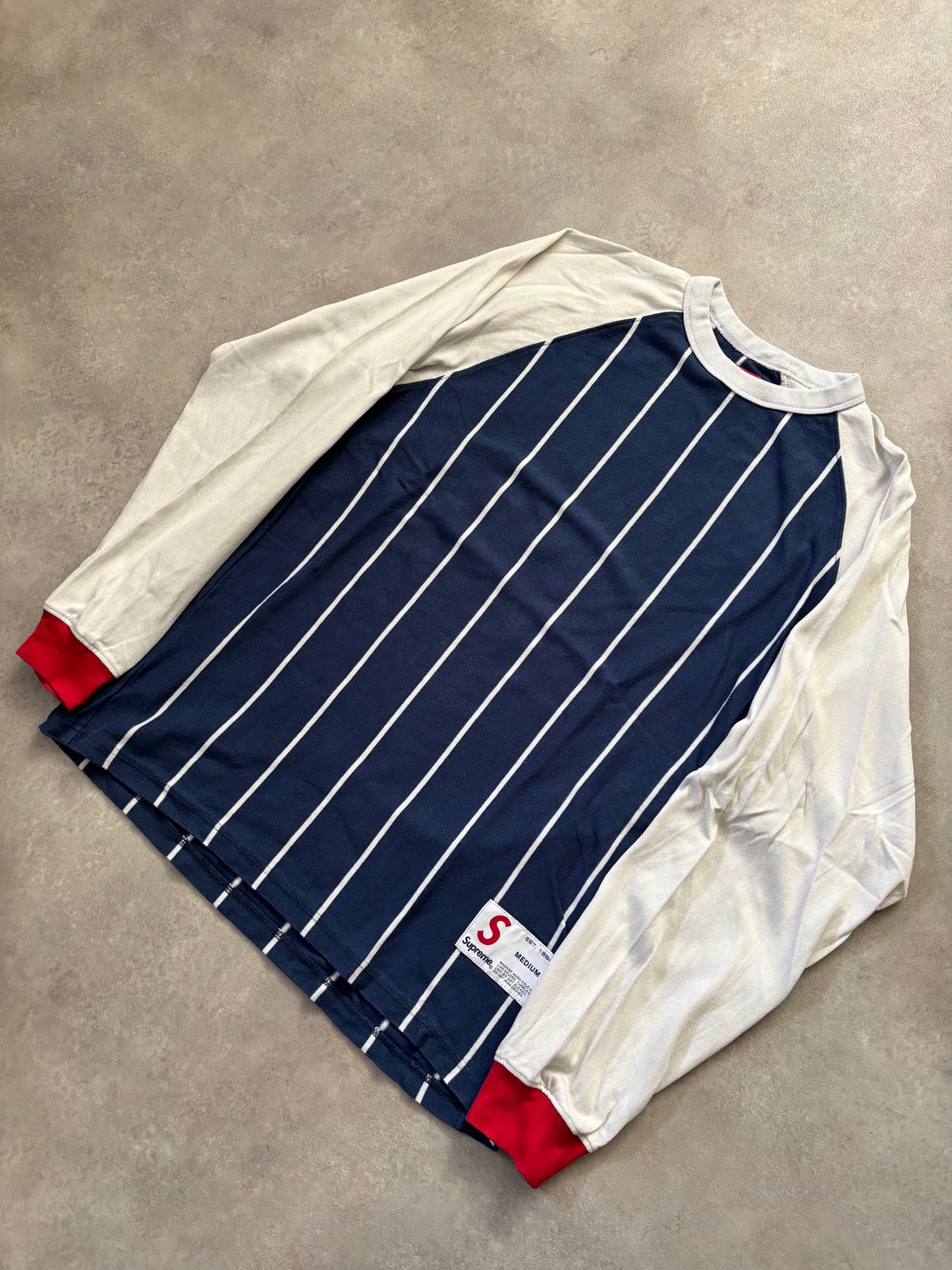 Supreme Stripe Raglan L/S Top (Str. M)