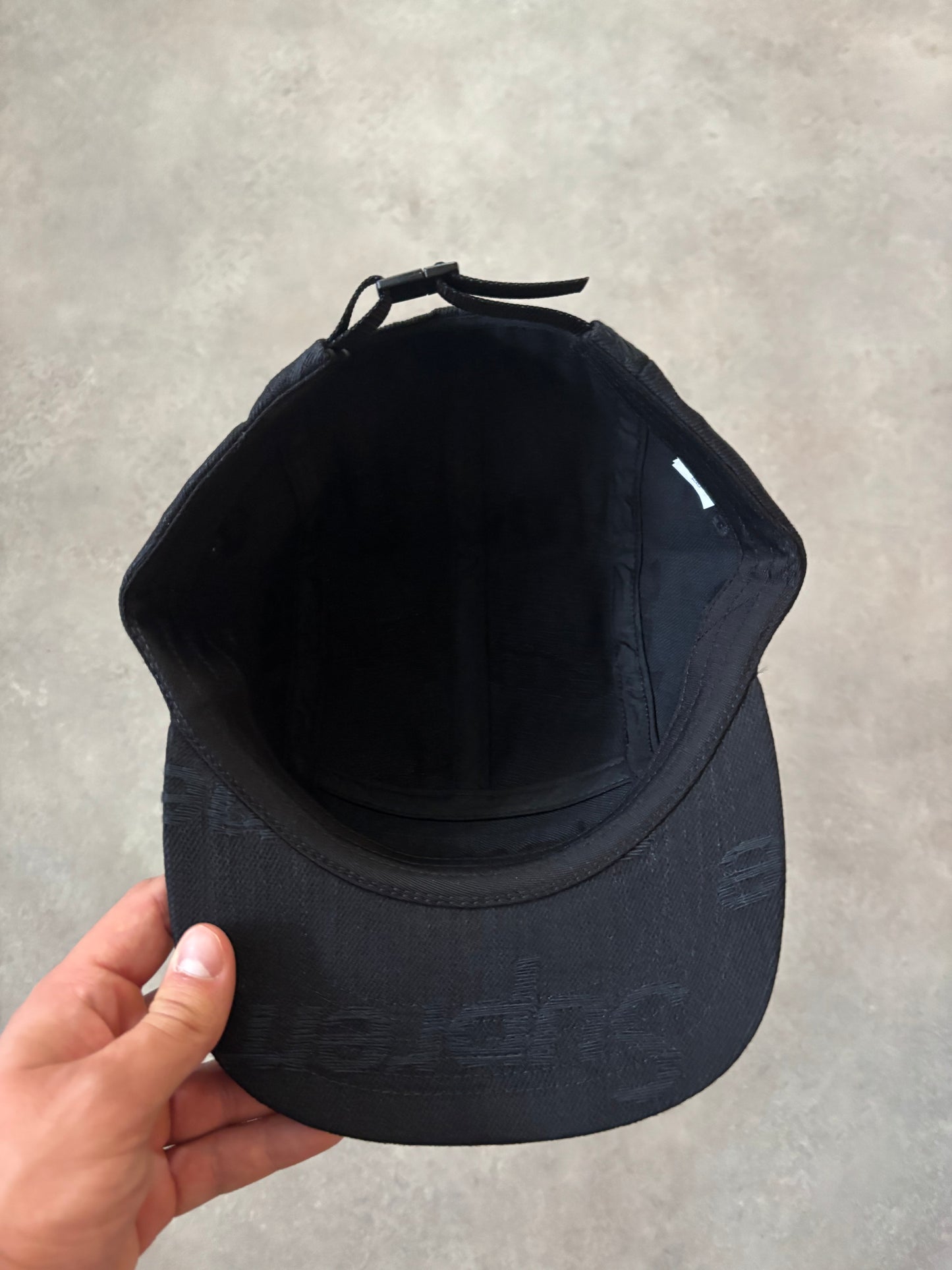 Supreme Jacquard Logos Denim Camp Cap