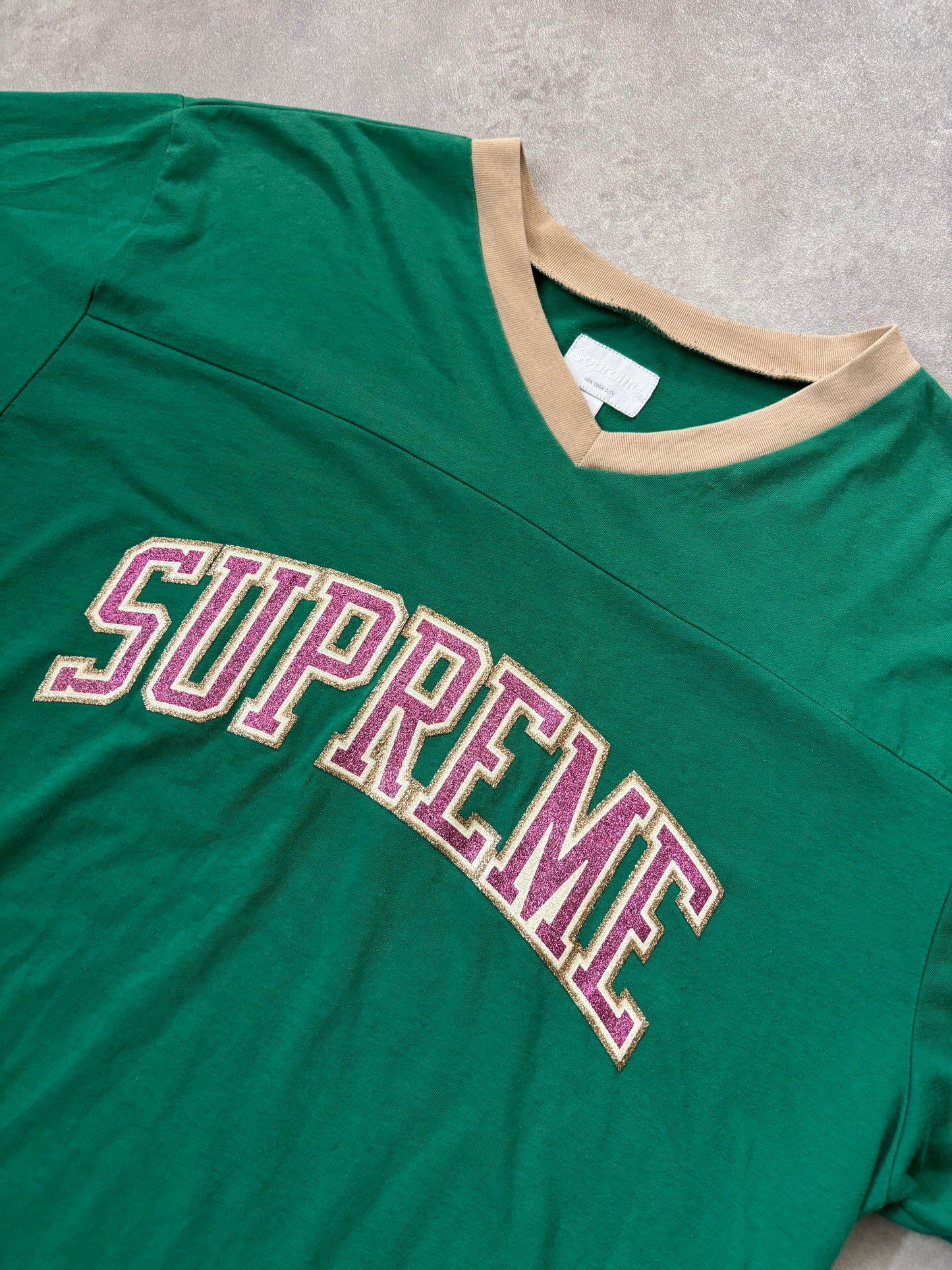 Supreme Glitter Arc Football Top (Str. L)