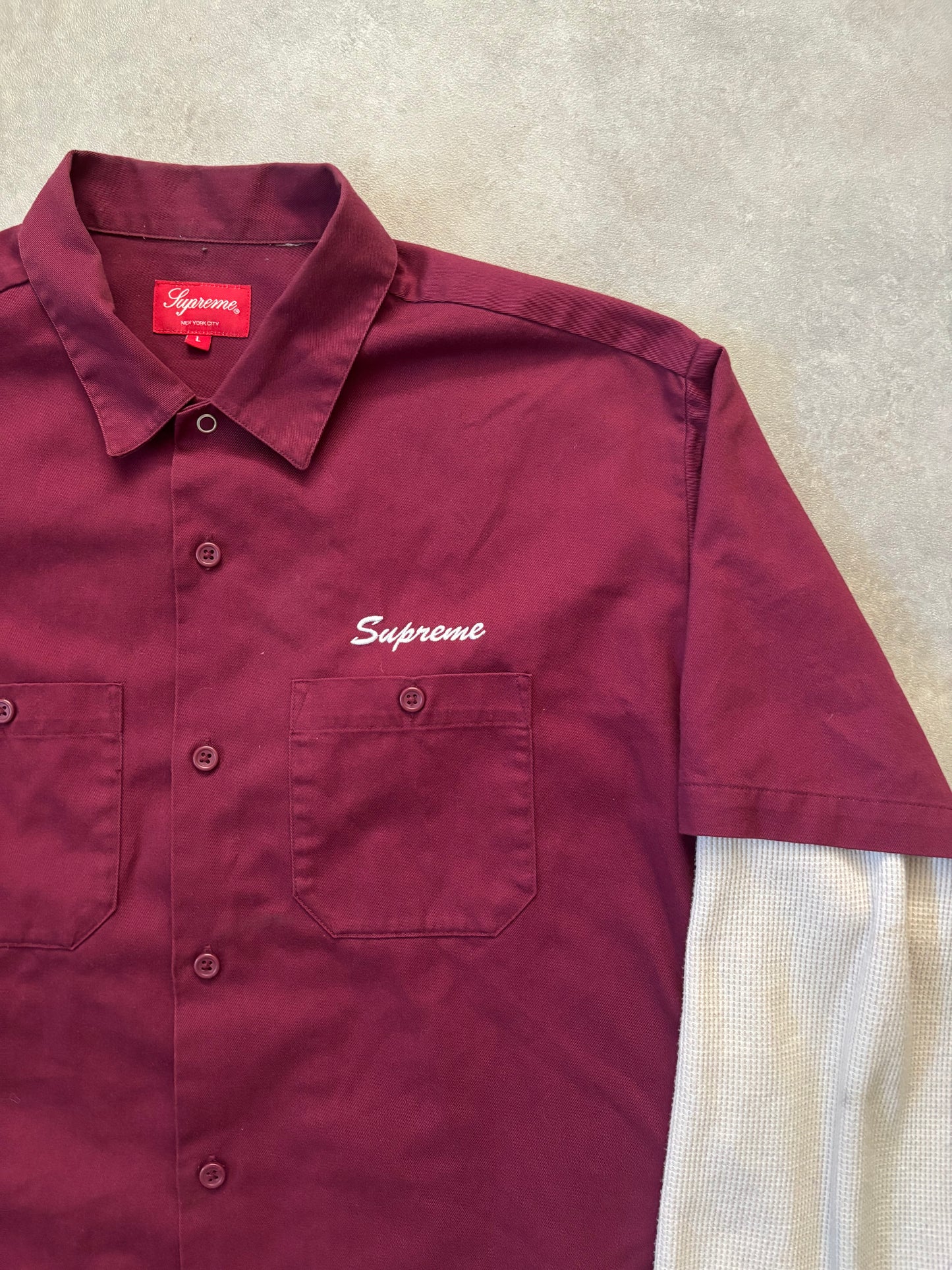 Supreme Double Sleeve Skjorte (Str. L)