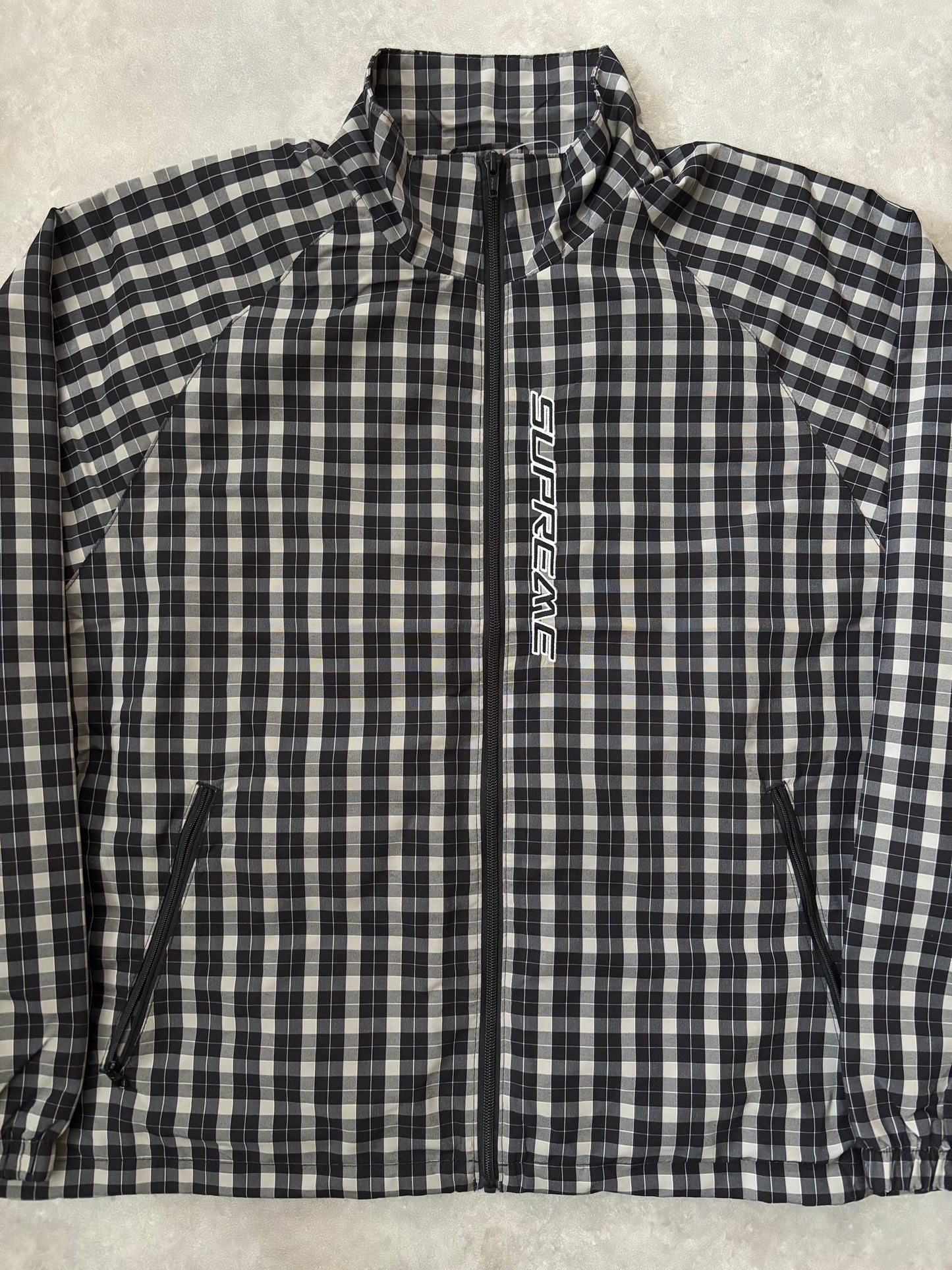 Supreme Plaid Track Jacket (Str. L)