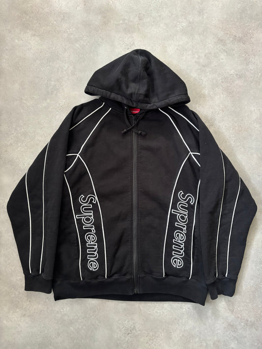 Supreme Track Paneled Zip Up Hoodie (Str. M)