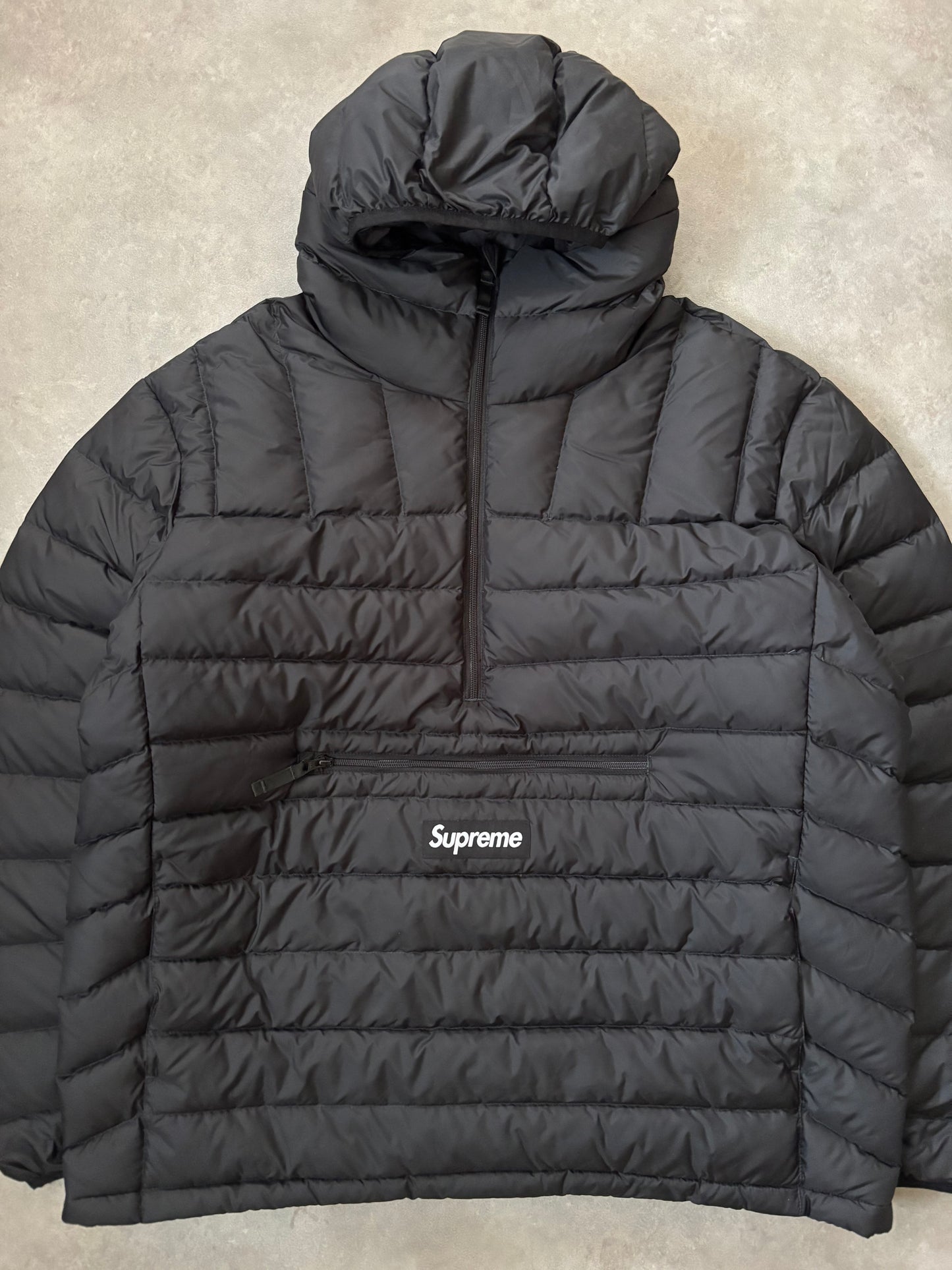 Supreme Micro Half Zip Hooded Pullover (Str. M)