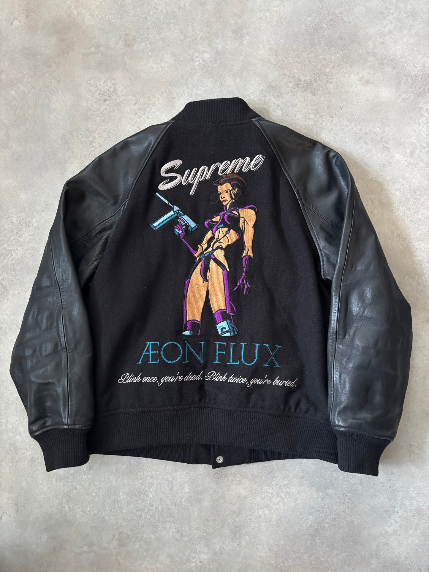 Supreme x Aeon Flux Leather Jacket (Str. M)