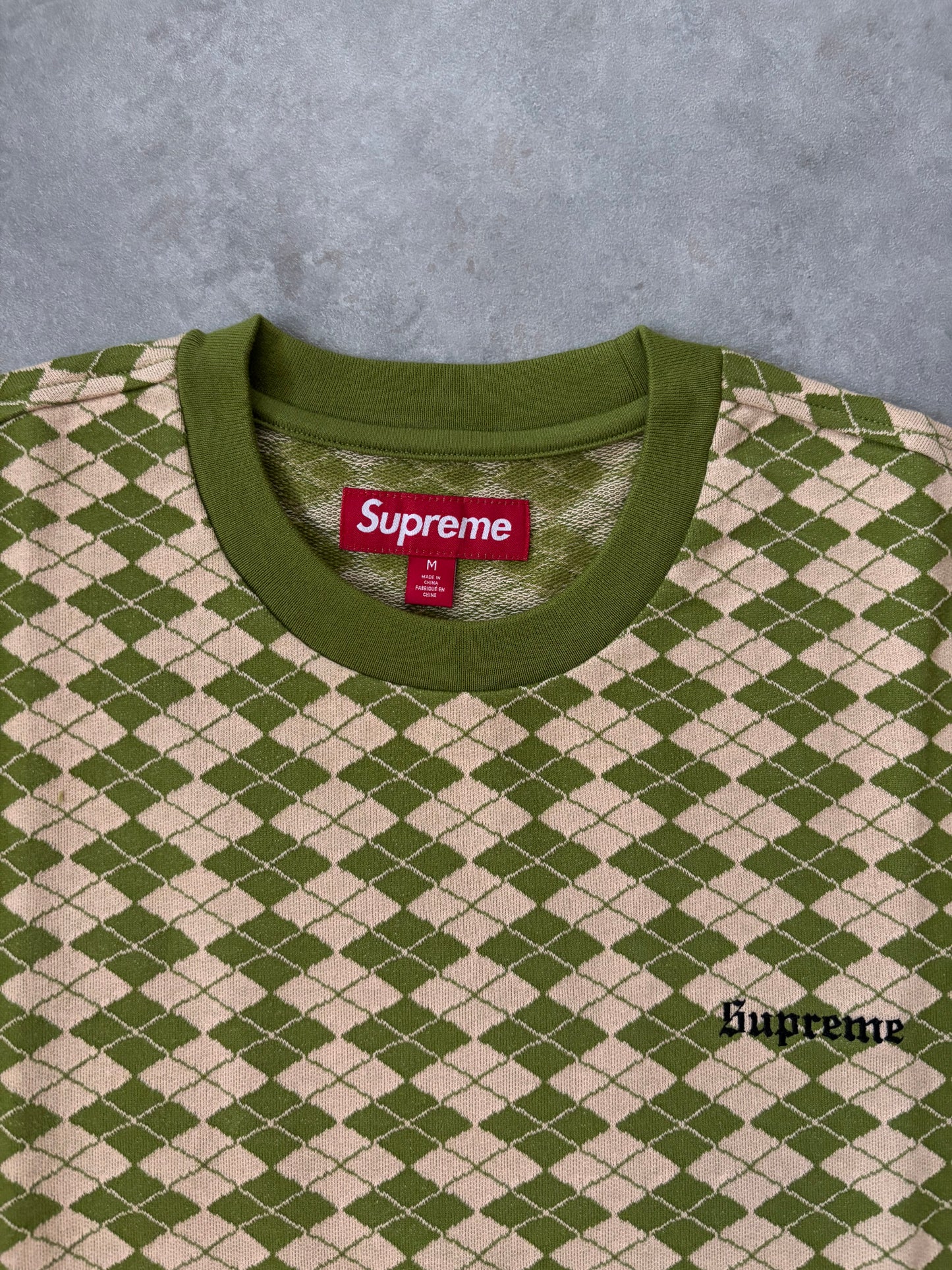 Supreme Diamond Jacquard S/S Top (Str. M)