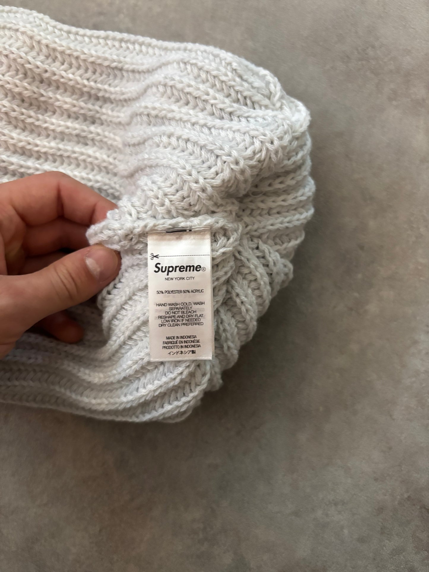 Supreme Chunky Ribbed Beanie