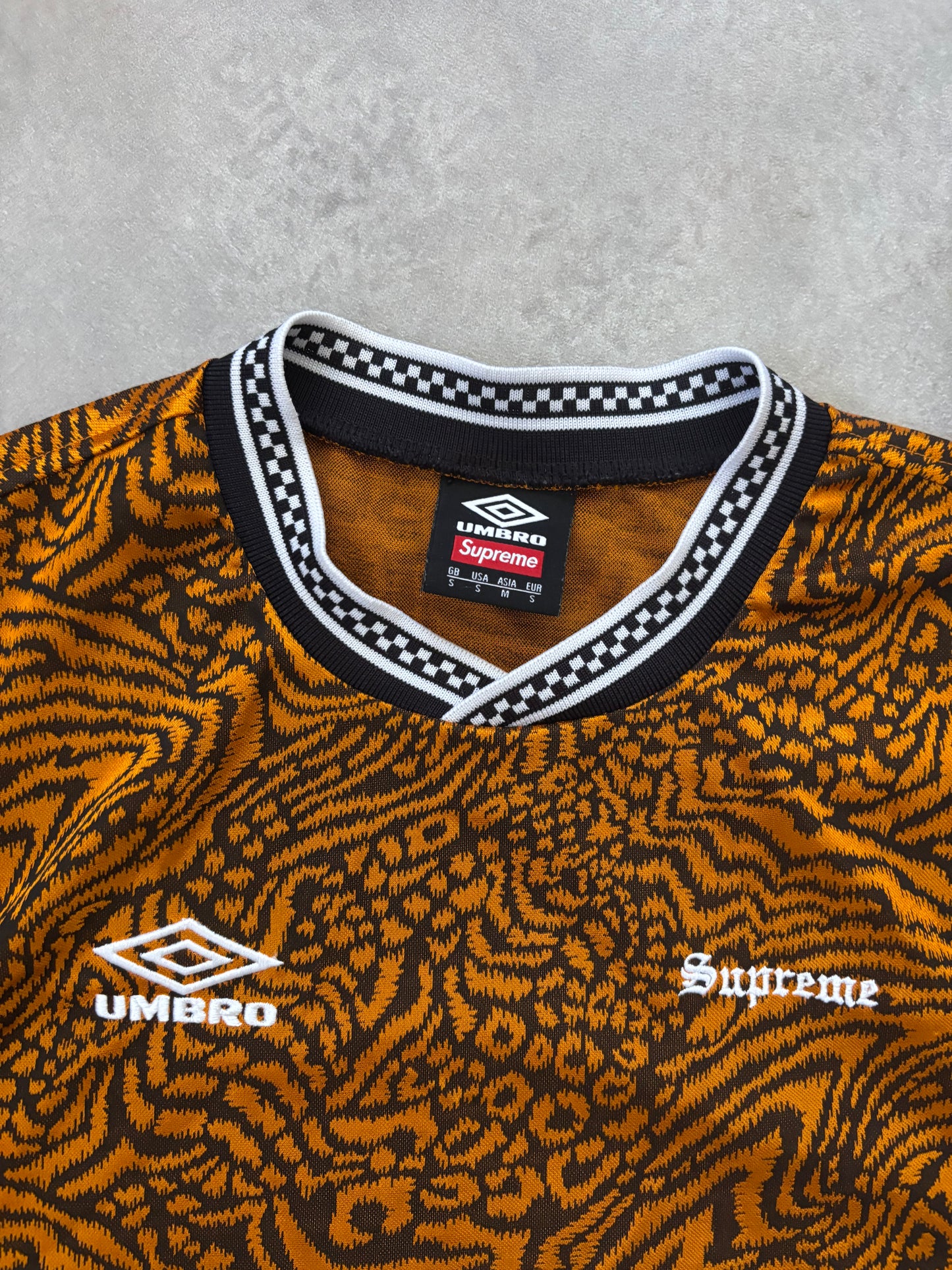 Supreme x Umbro Jacquard Animal Print Soccer Jersey (Str. S)
