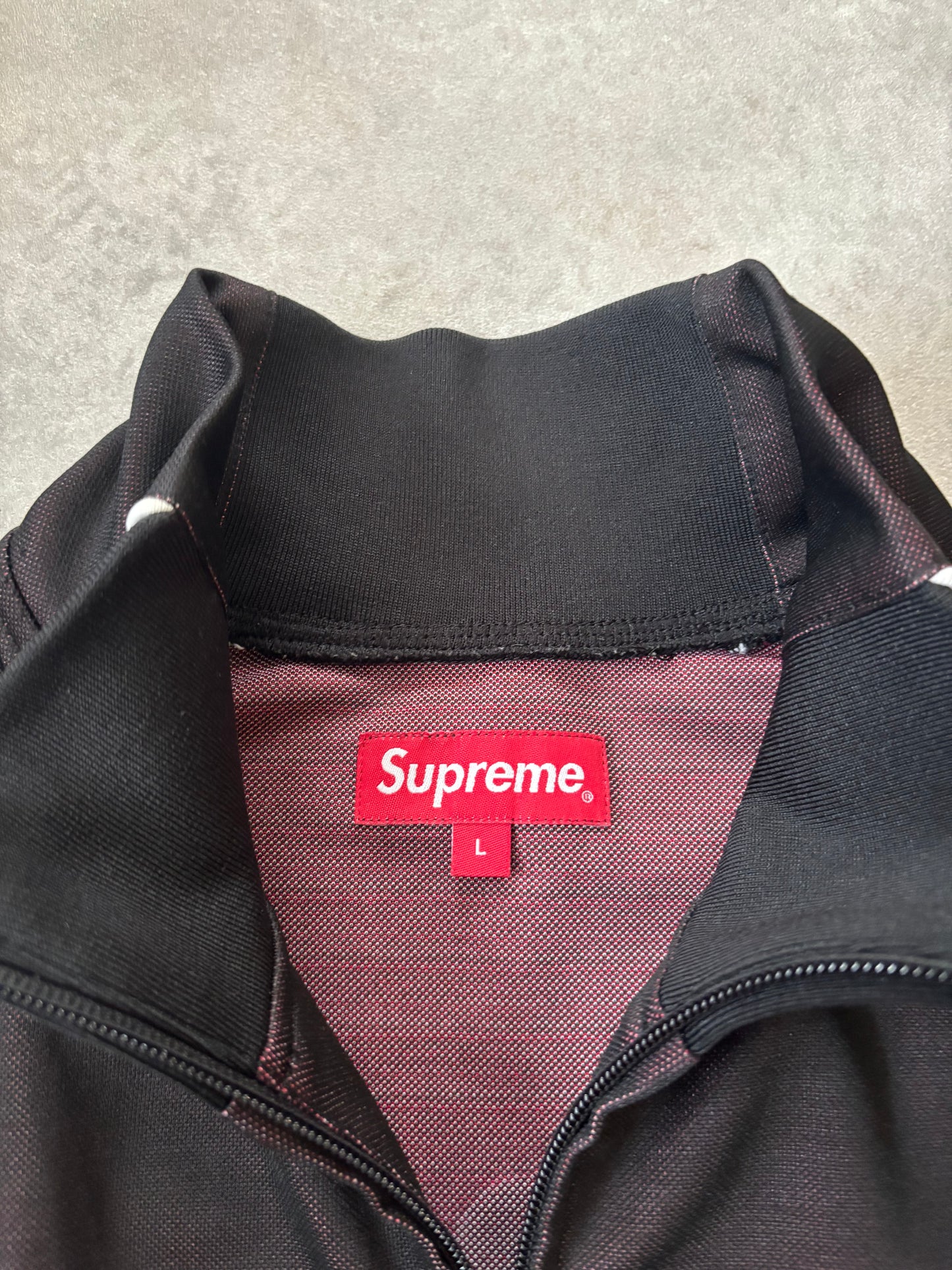 Supreme Phone Number Zip Up Sweatshirt (Str. L)