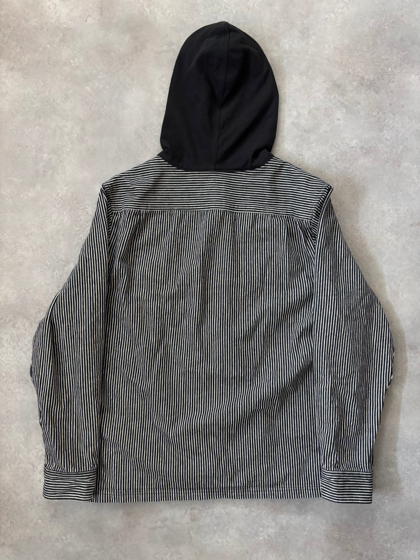 Supreme Striped Hooded Jacket (Str. L)