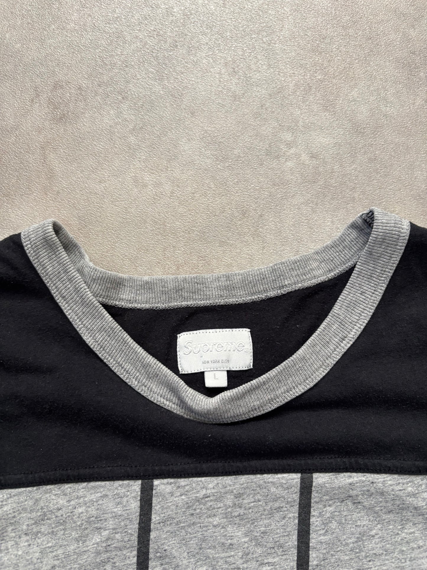 Supreme Pinstripe Football Tee (Str. L)
