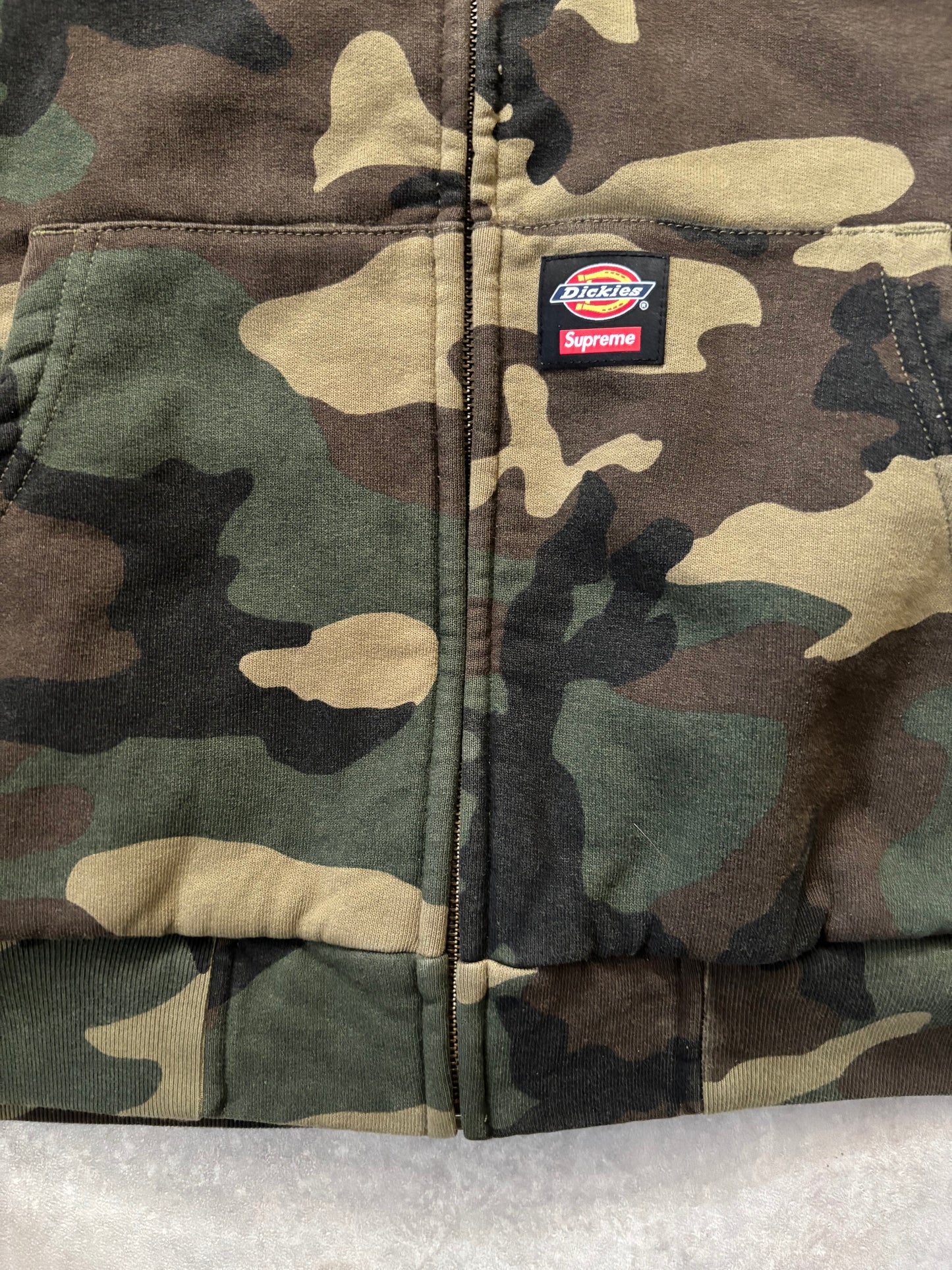 Supreme x Dickies Quilted Lined Zip Up Hoodie (Str. M)
