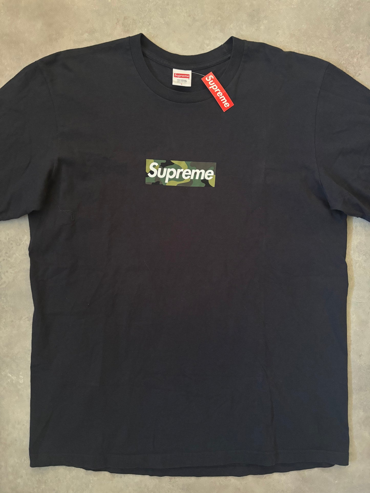 Supreme Camo Box Logo Tee (Str. L)