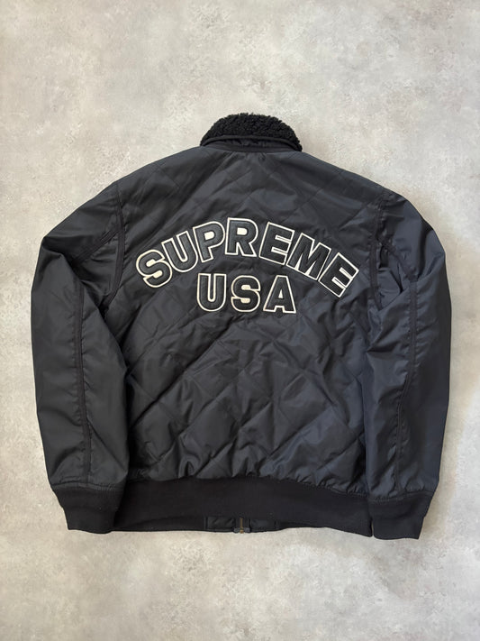 Supreme Quilted Nylon Tanker Jacket (Str. M)