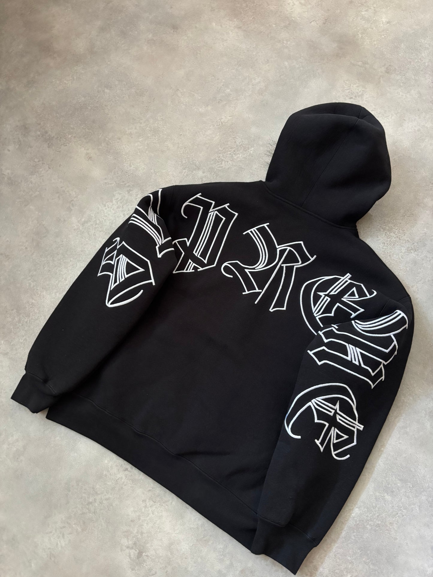 Supreme Faux Fur Zip Up Hooded Sweatshirt (Str. M)