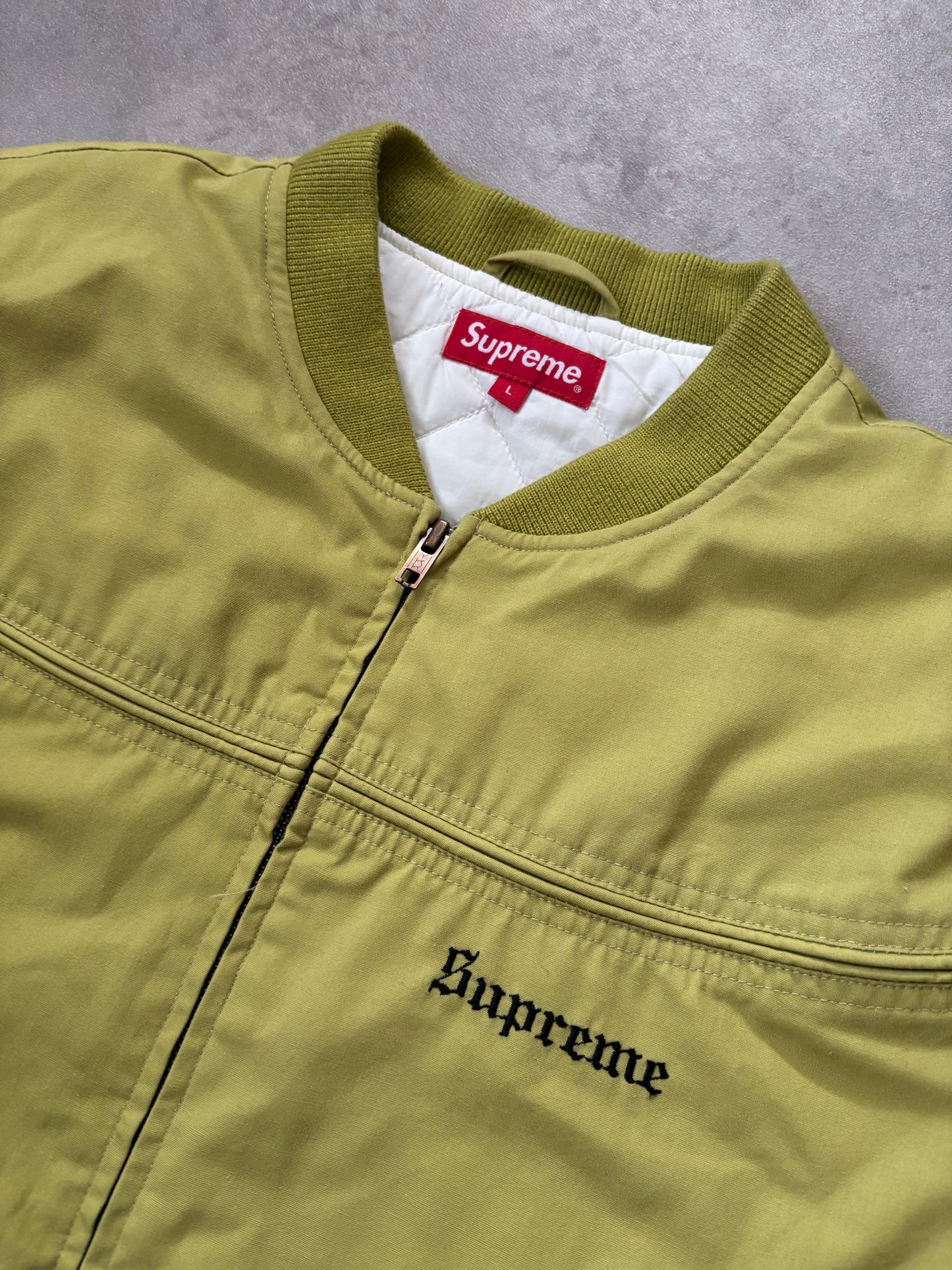 Supreme x Thrasher Poplin Crew Jacket (Str. L)