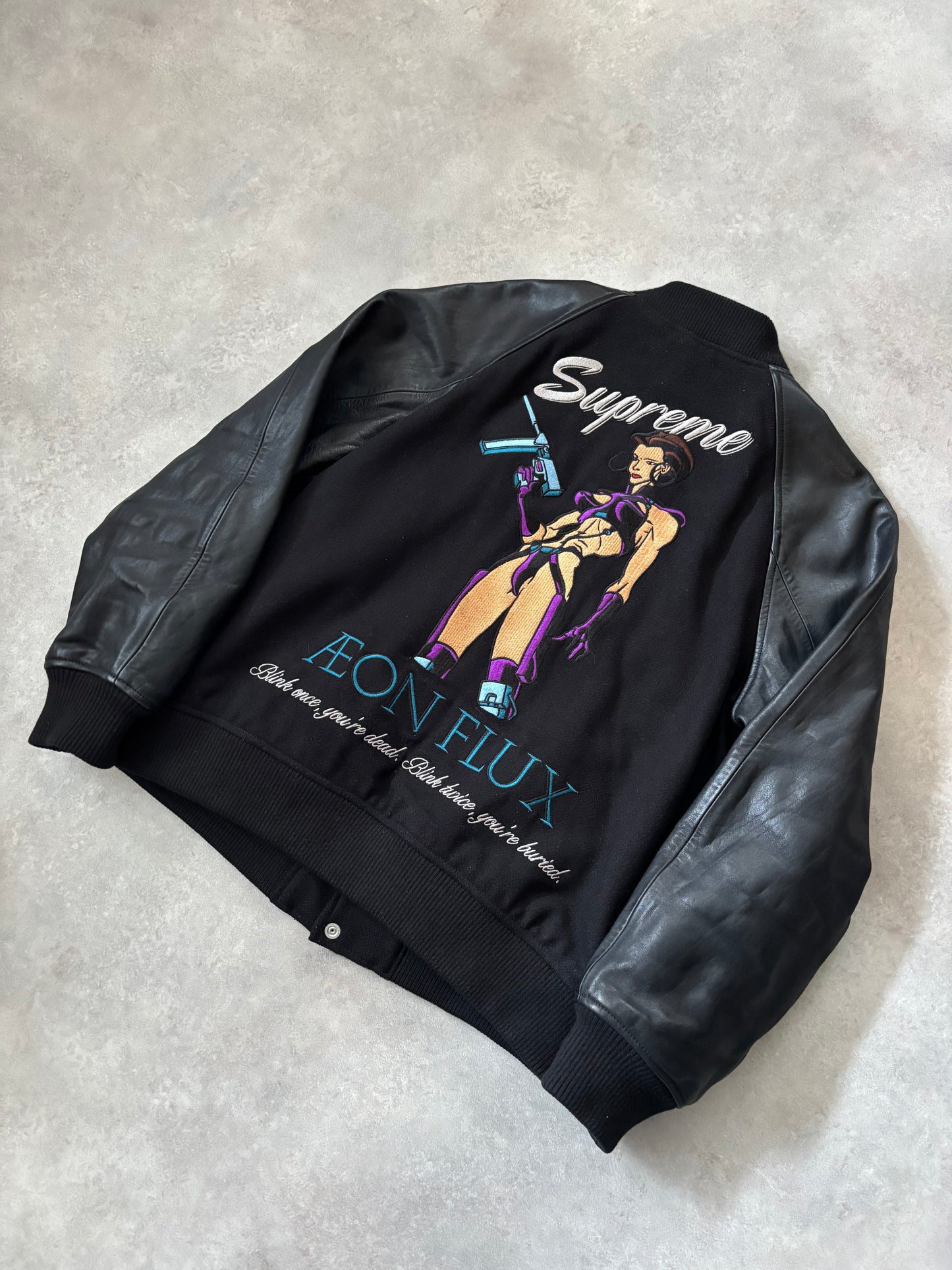 Supreme x Aeon Flux Leather Jacket (Str. M)