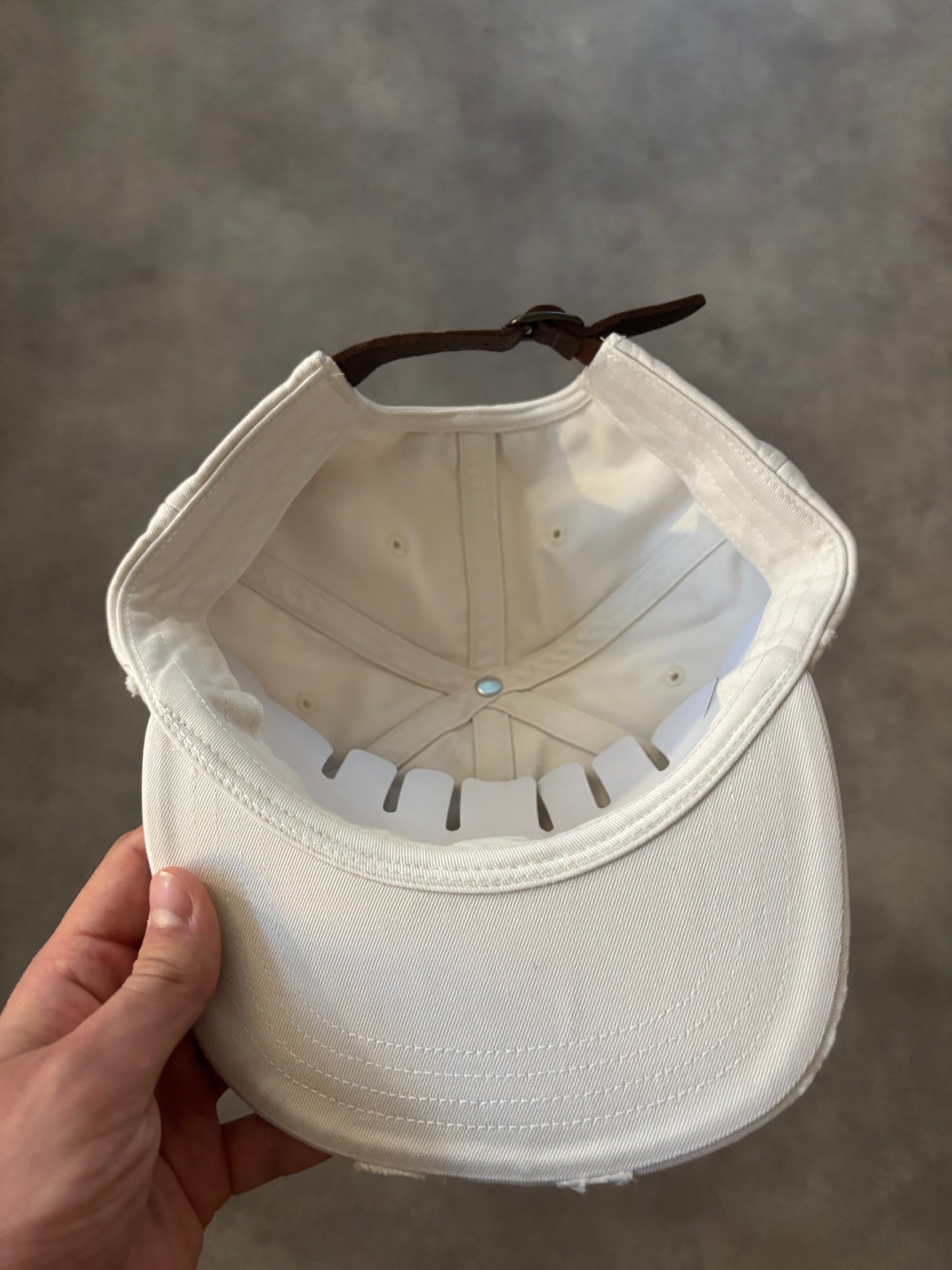 Supreme Distressed Script 6-Panel