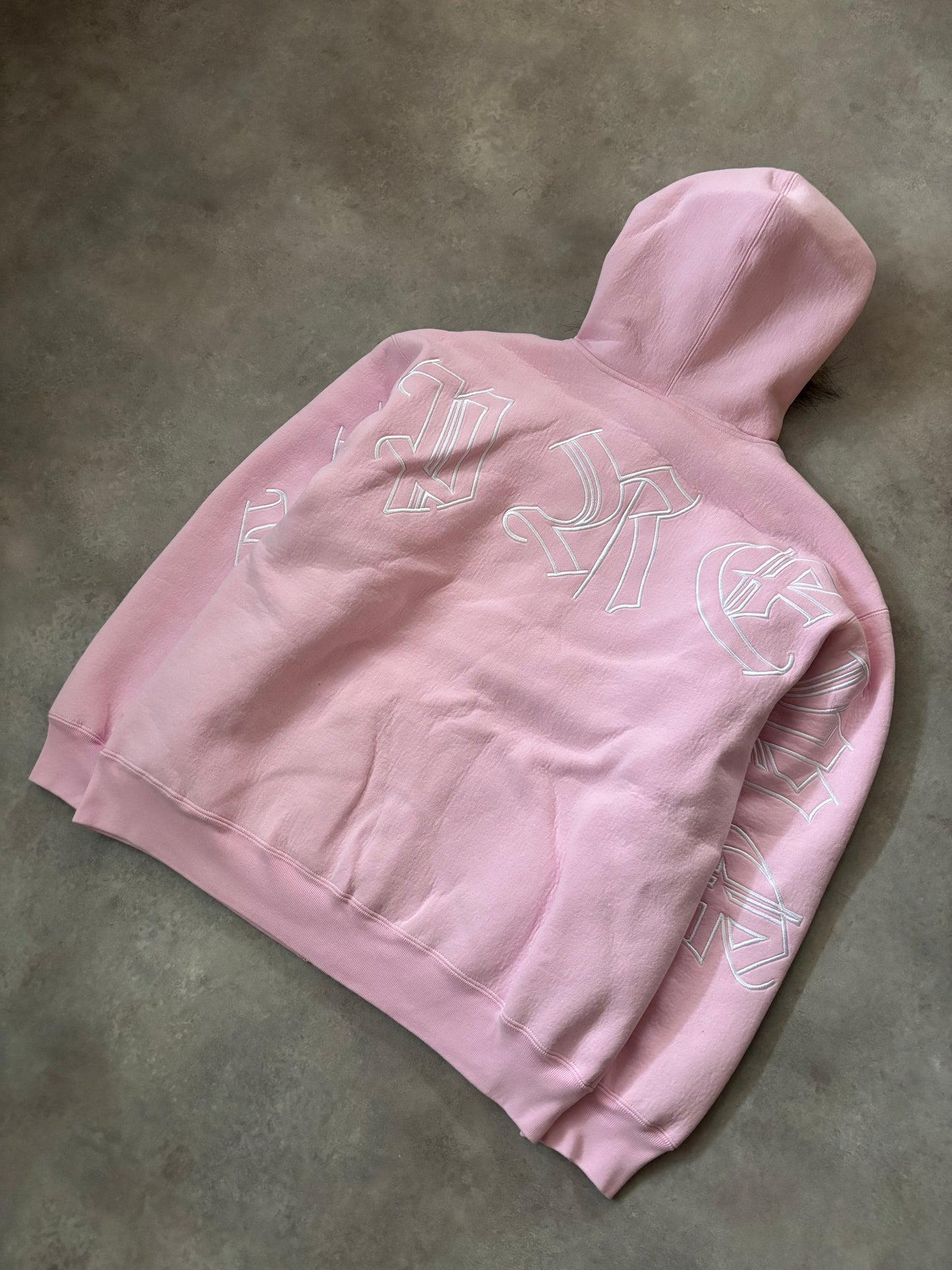 Supreme Faux Fur Zip Up Hooded Sweatshirt (Str. L)