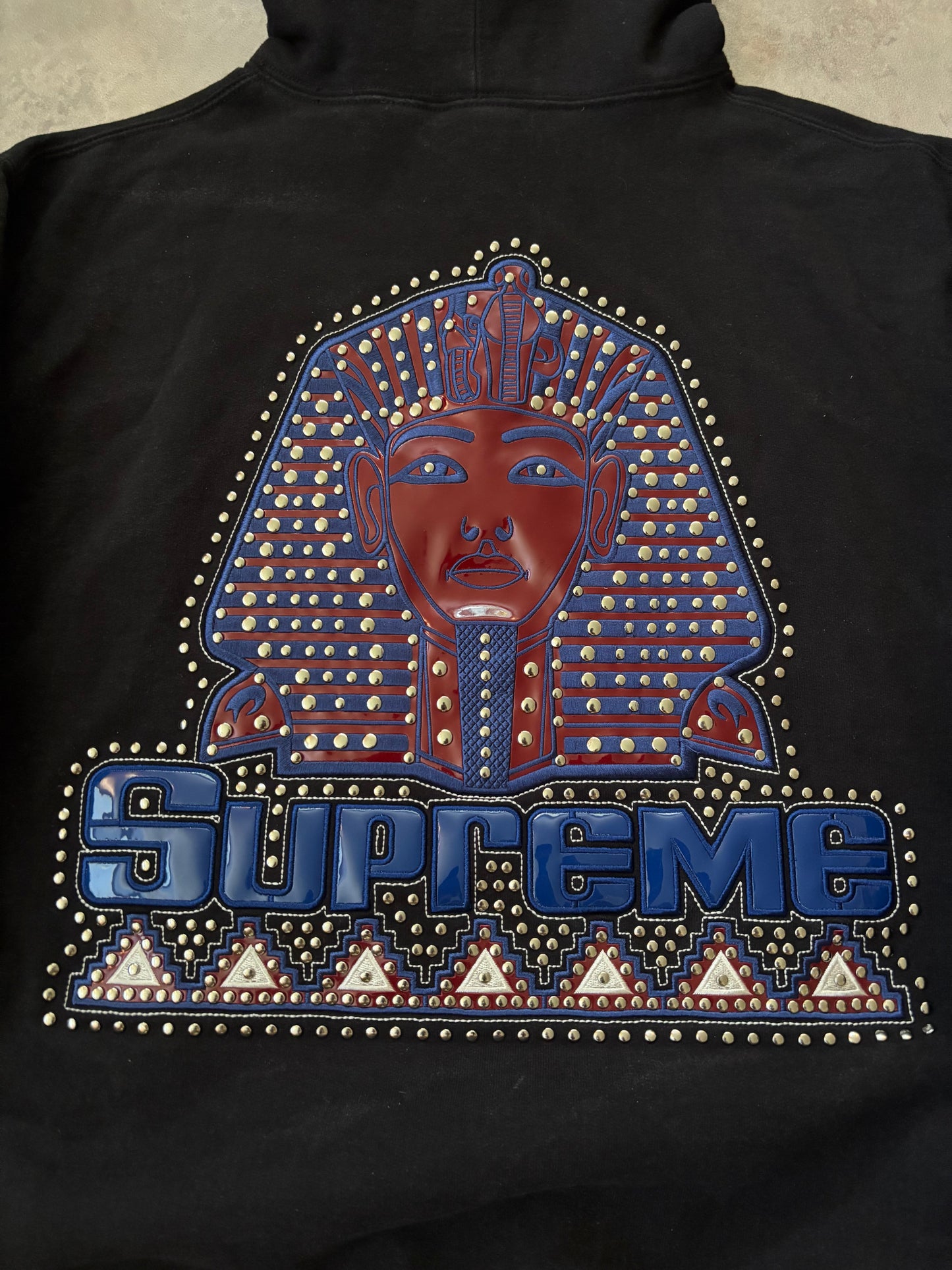 Supreme Pharaoh Studded Hooded Sweatshirt (Str. M)
