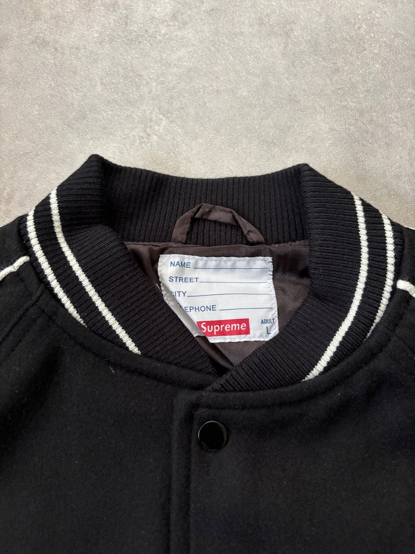 Supreme x Jamie Reid It's All Bollocks Varsity Jacket (Str. L)