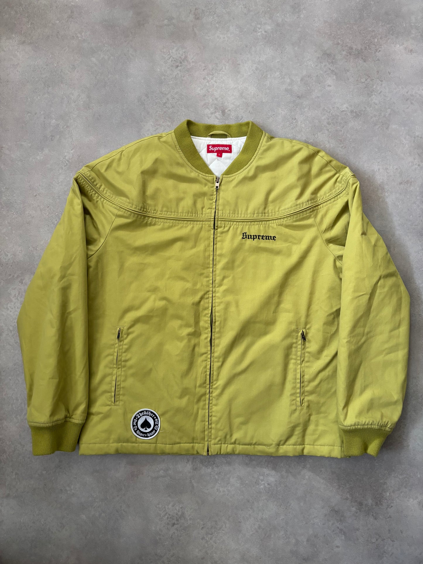 Supreme x Thrasher Poplin Crew Jacket (Str. L)