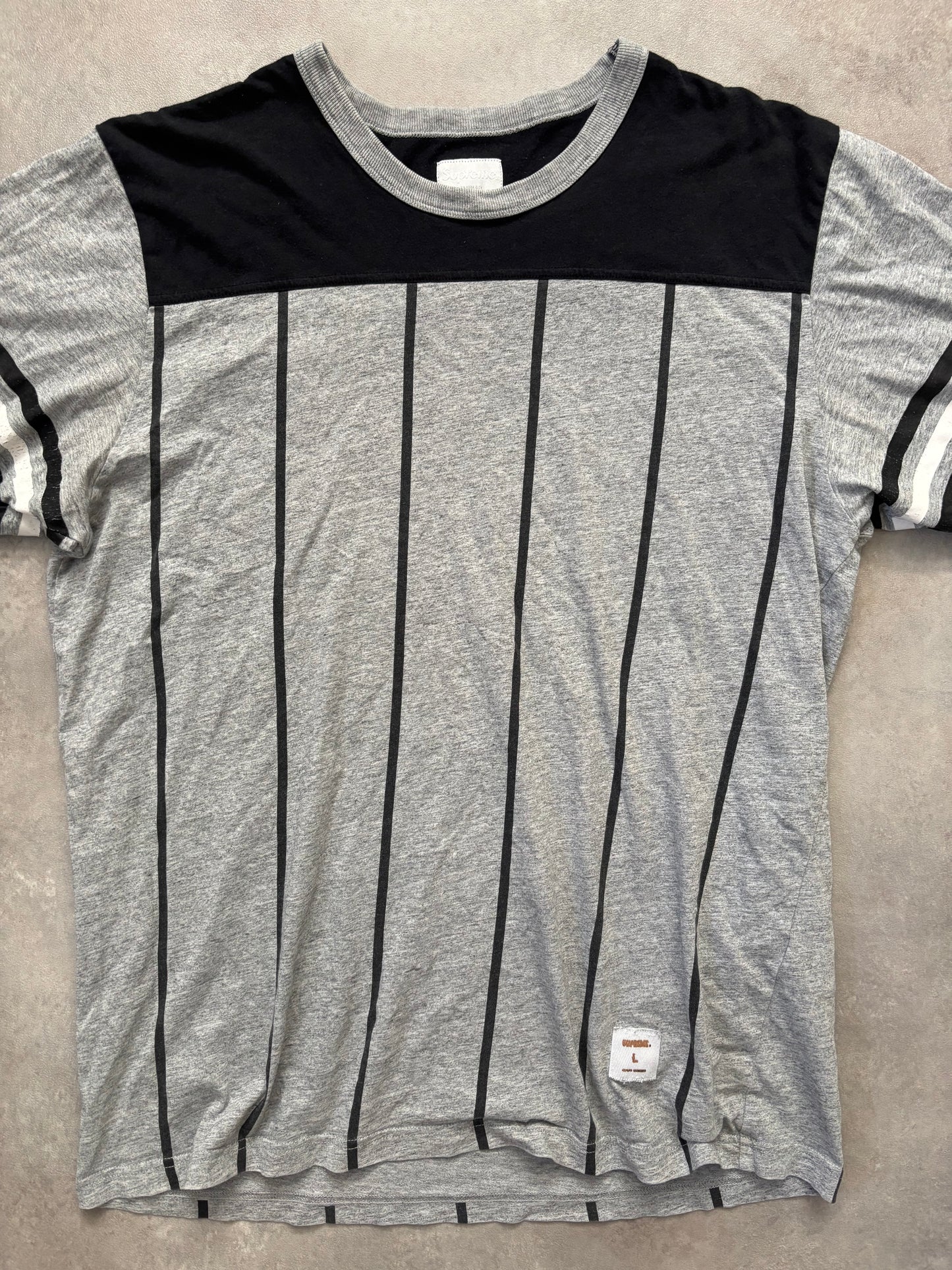 Supreme Pinstripe Football Tee (Str. L)