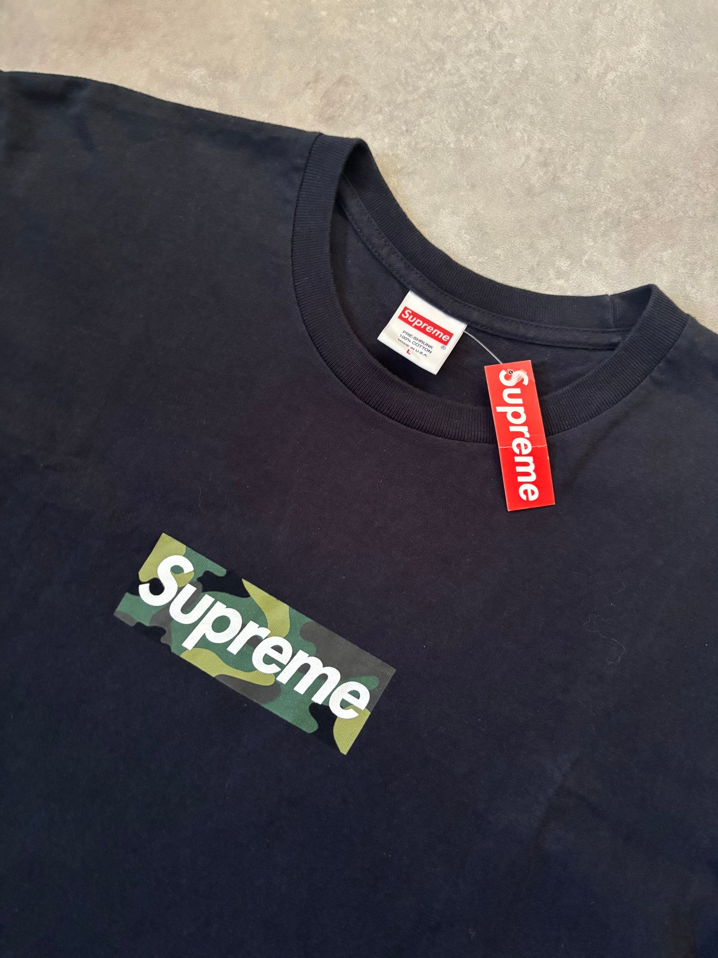 Supreme Camo Box Logo Tee (Str. L)