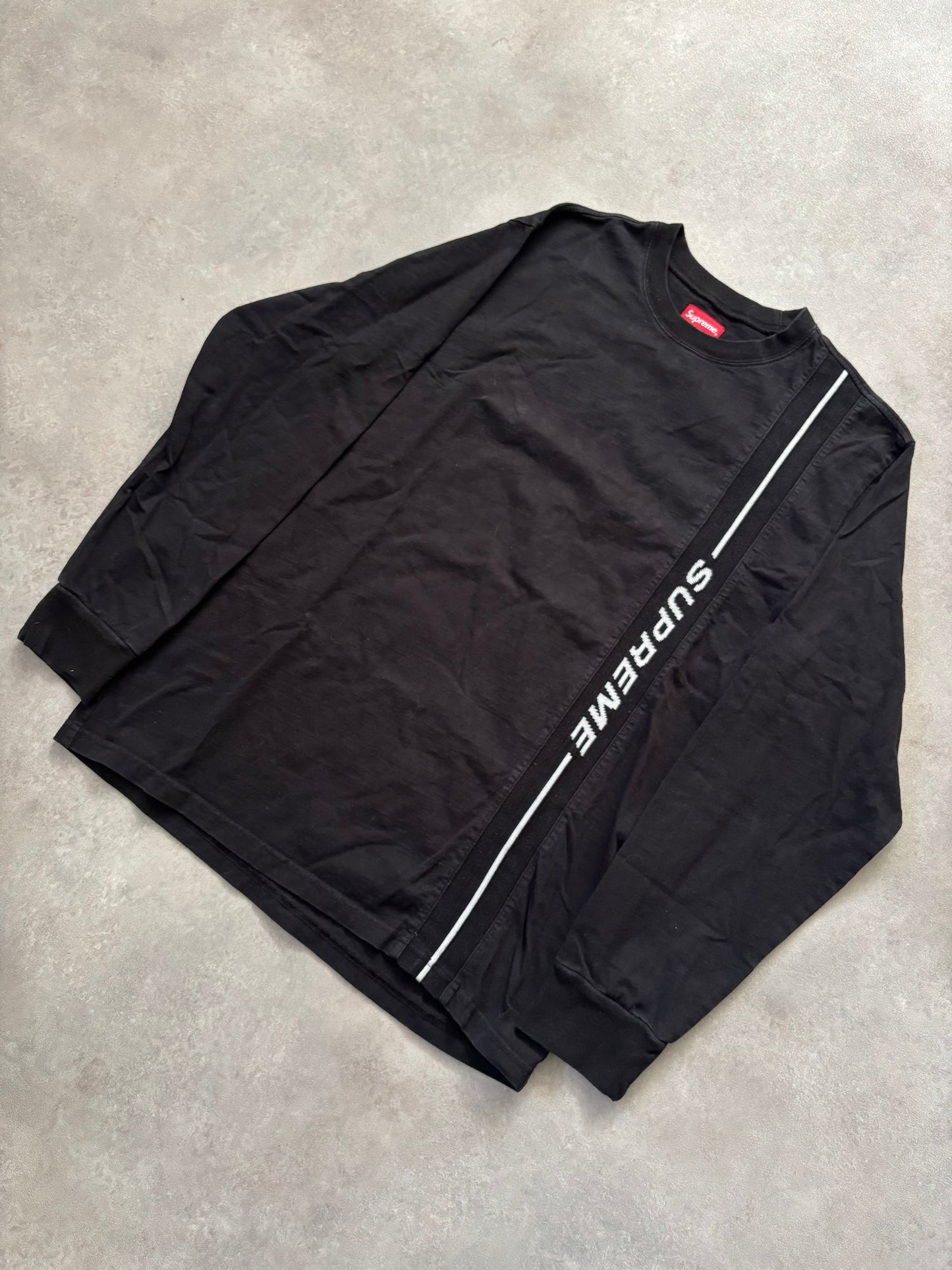 Supreme Vertical Logo Stripe L/S Top (Str. M)