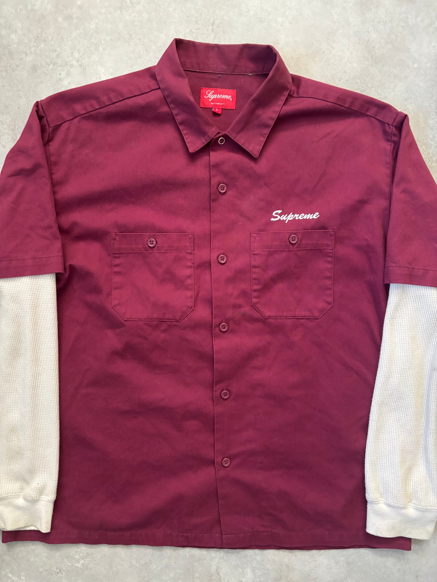 Supreme Double Sleeve Skjorte (Str. L)