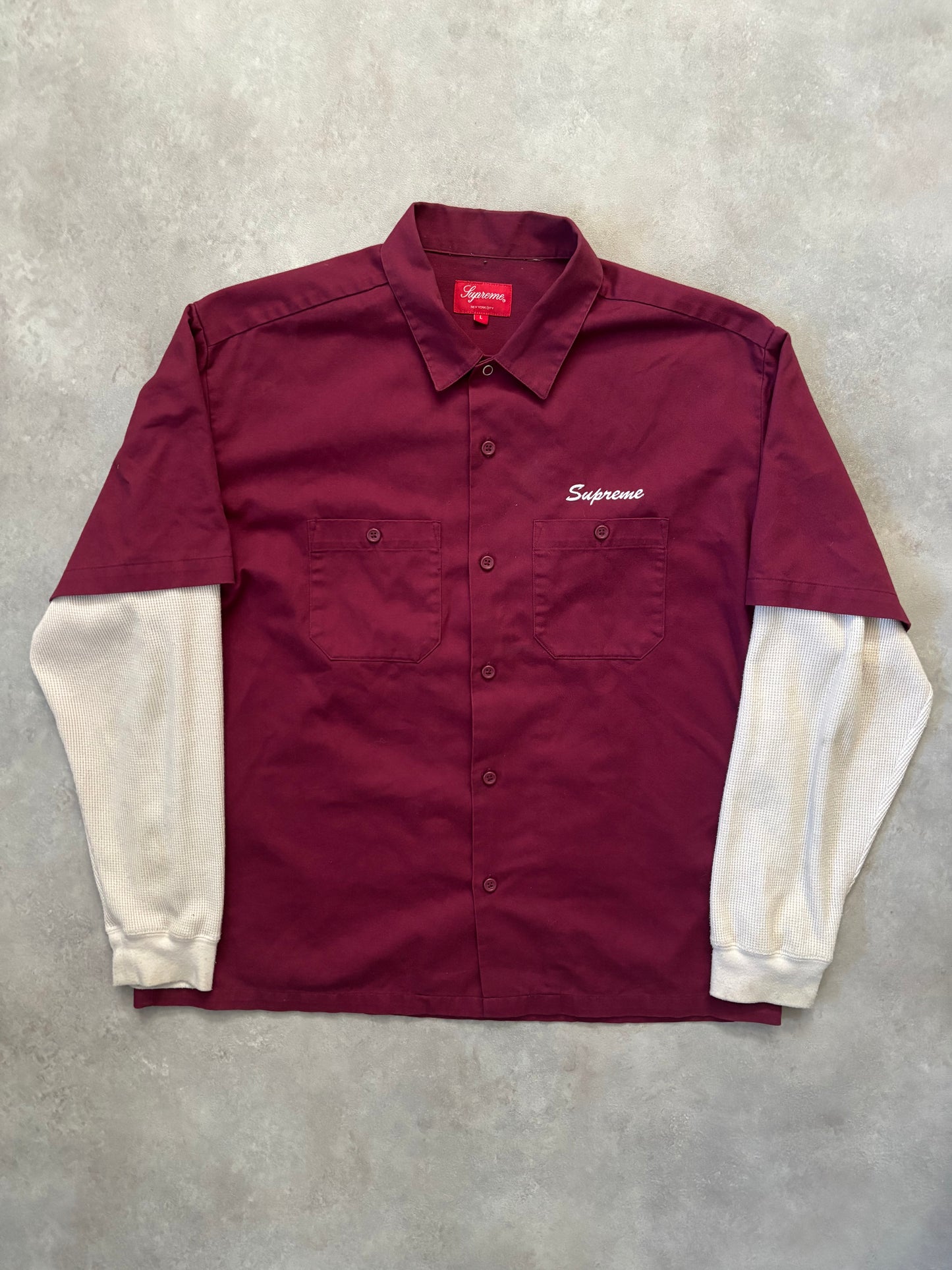 Supreme Double Sleeve Skjorte (Str. L)