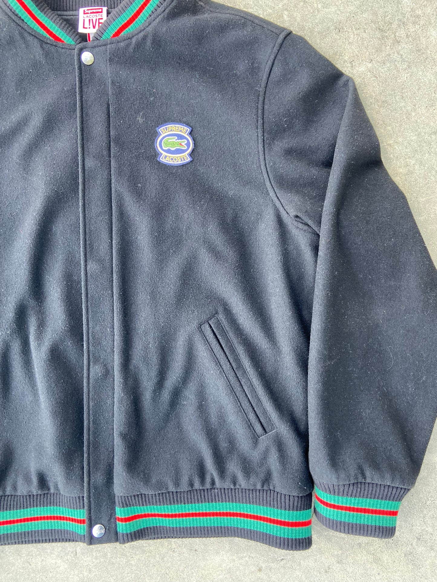 Supreme x Lacoste Jakke (Str. L)