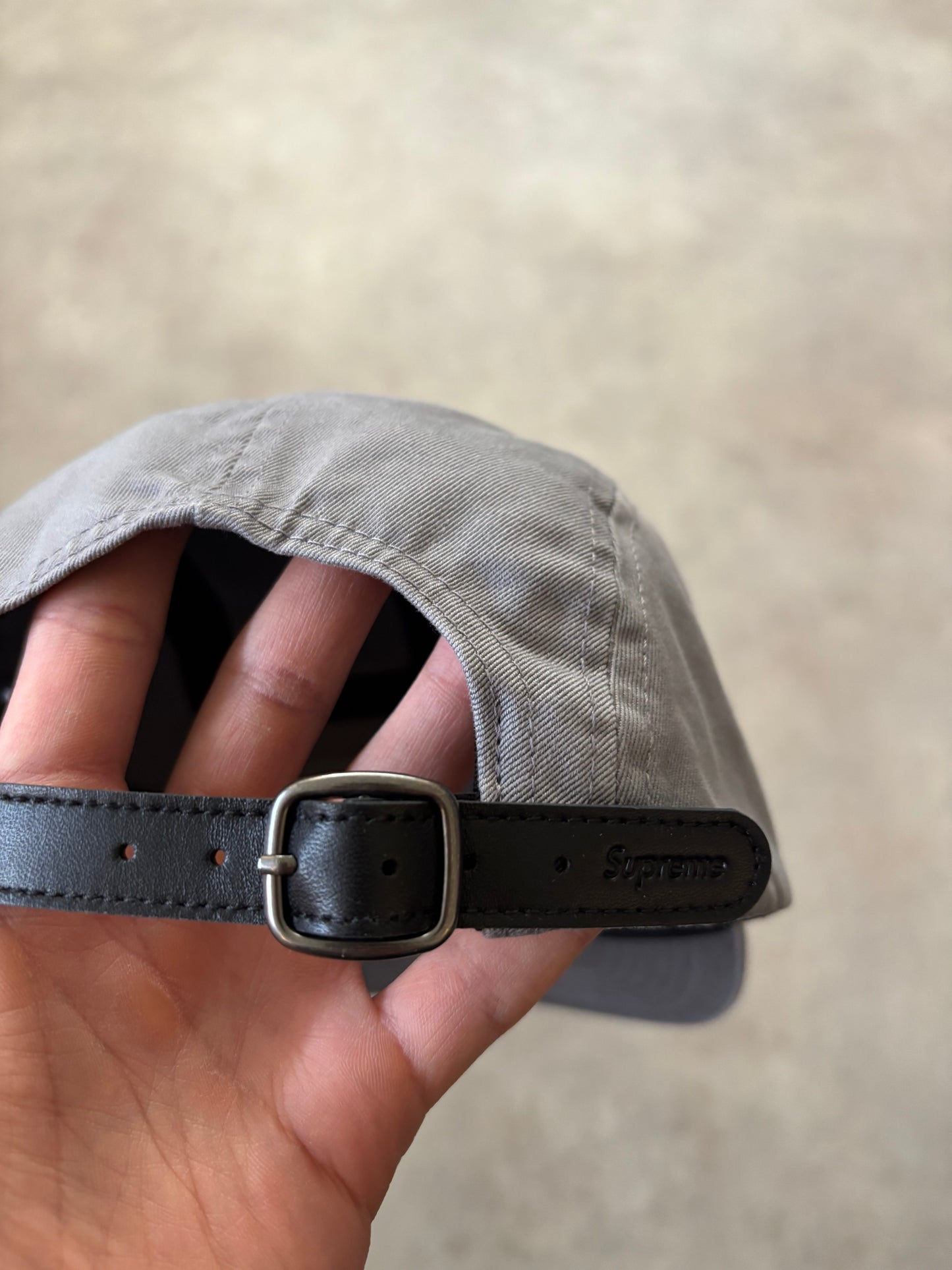 Supreme Washed Chino Twill Camp Cap