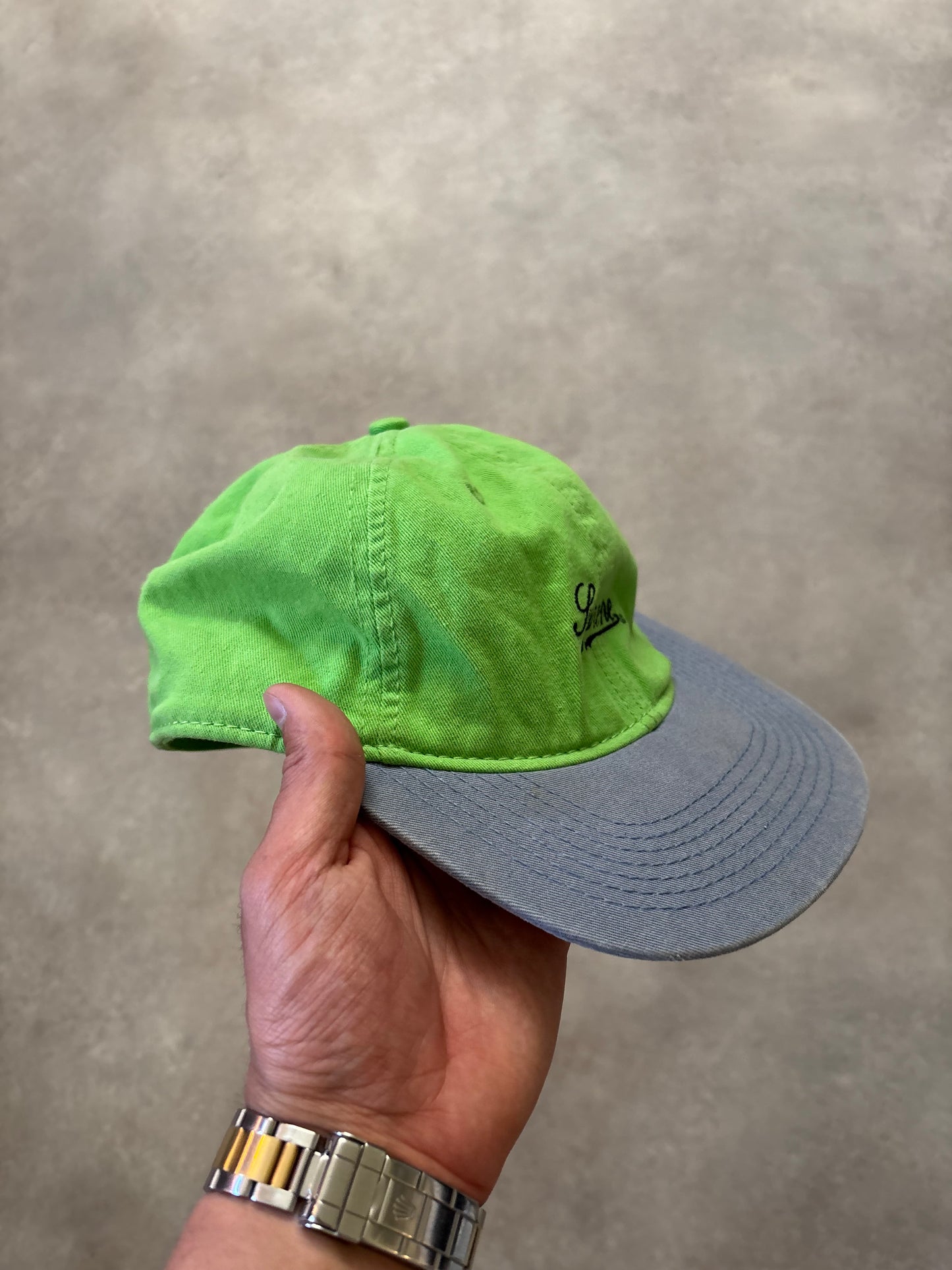 Supreme Washed Twill Fitted Cap (Str. S)