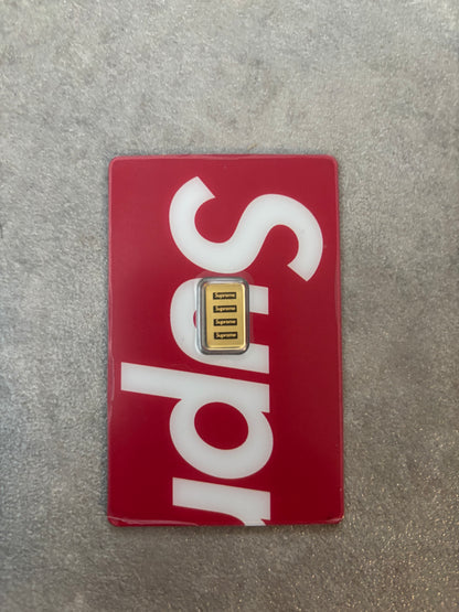 Supreme x Pamp Suisse 1g Gold Bar
