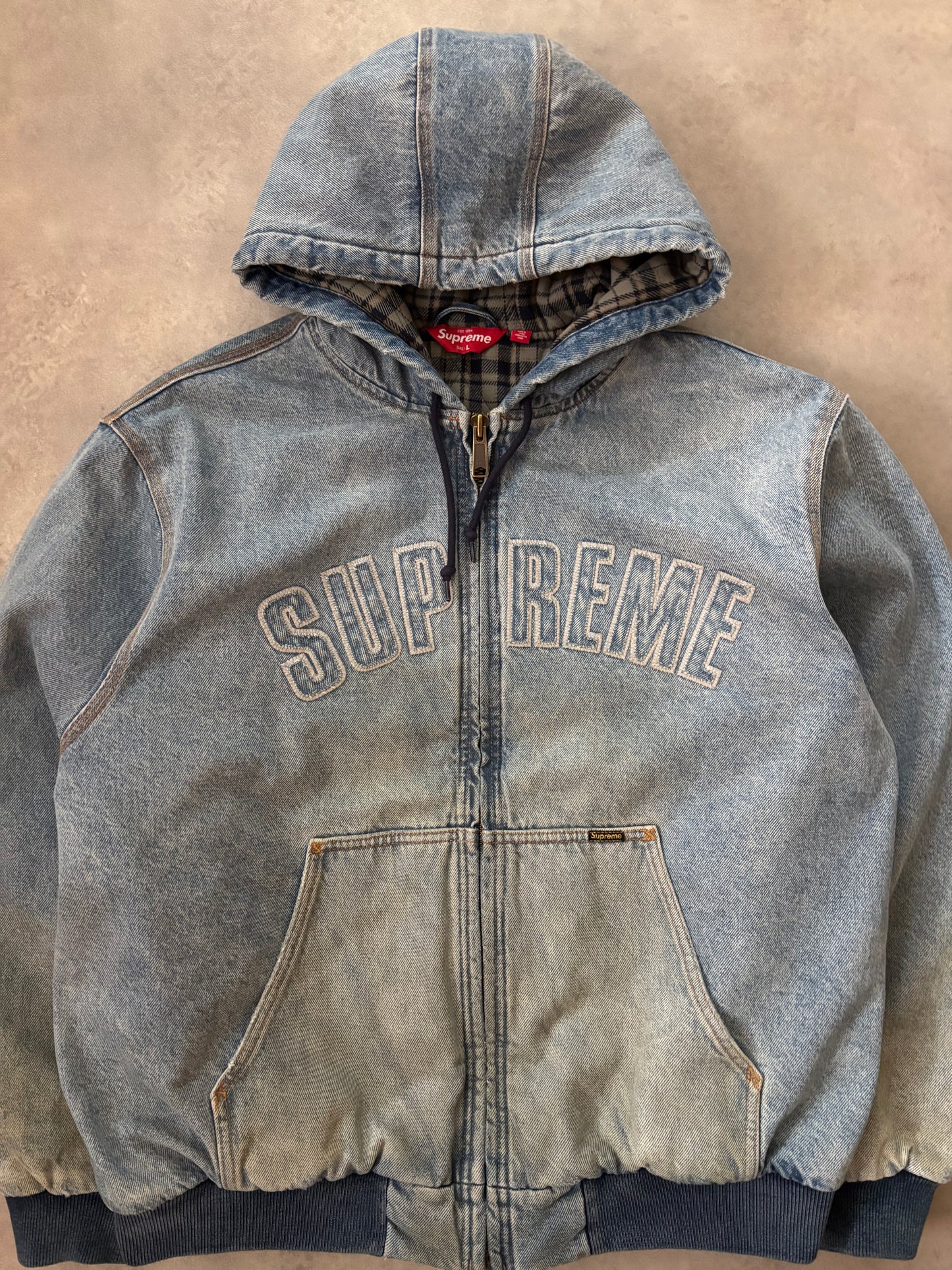 Supreme Reflective Arc Hooded Work Jacket (Str. L)