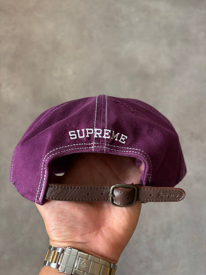 Supreme Distressed Script 6-Panel Cap