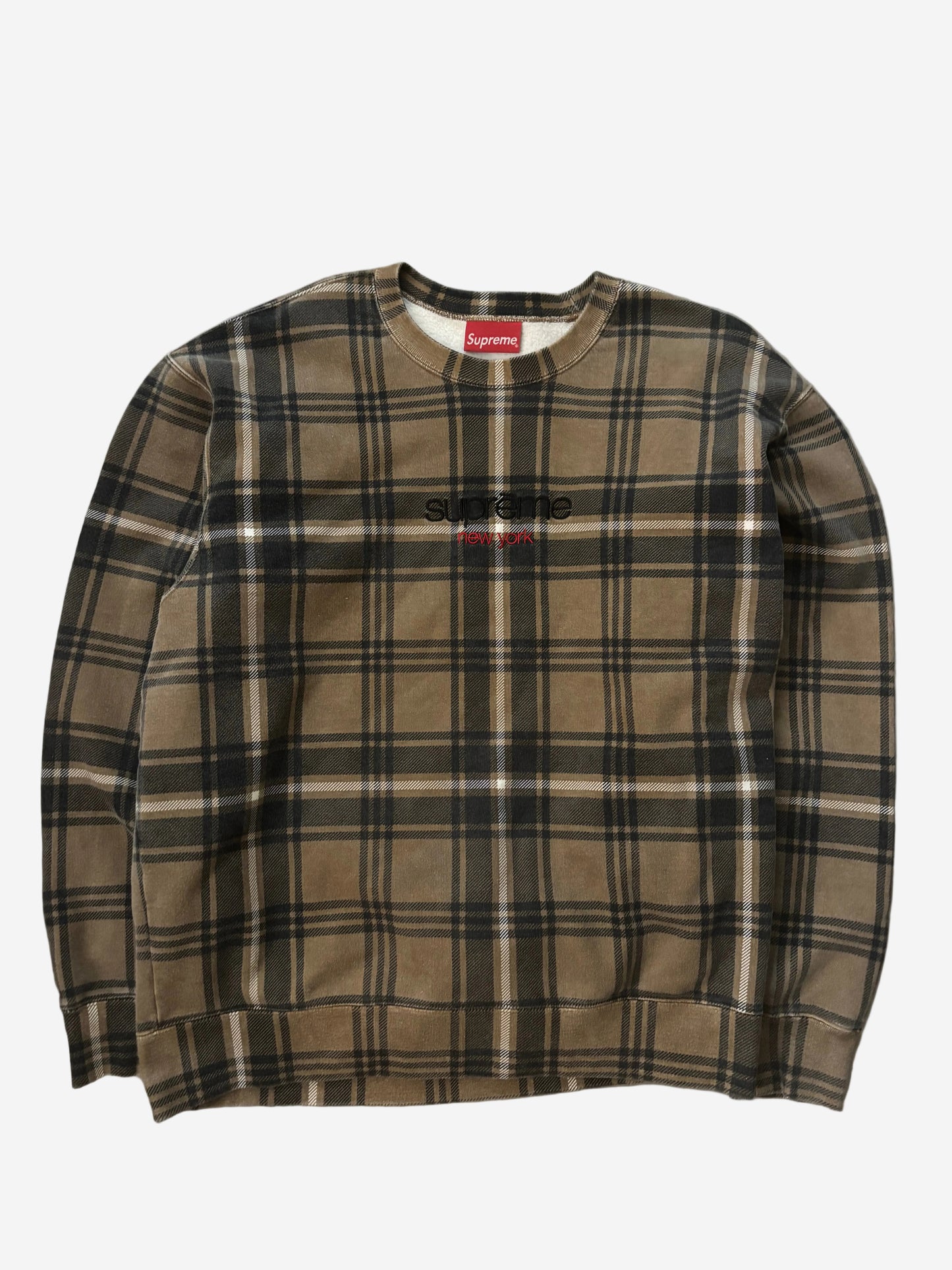 Supreme Plaid Crewneck (Str. M)