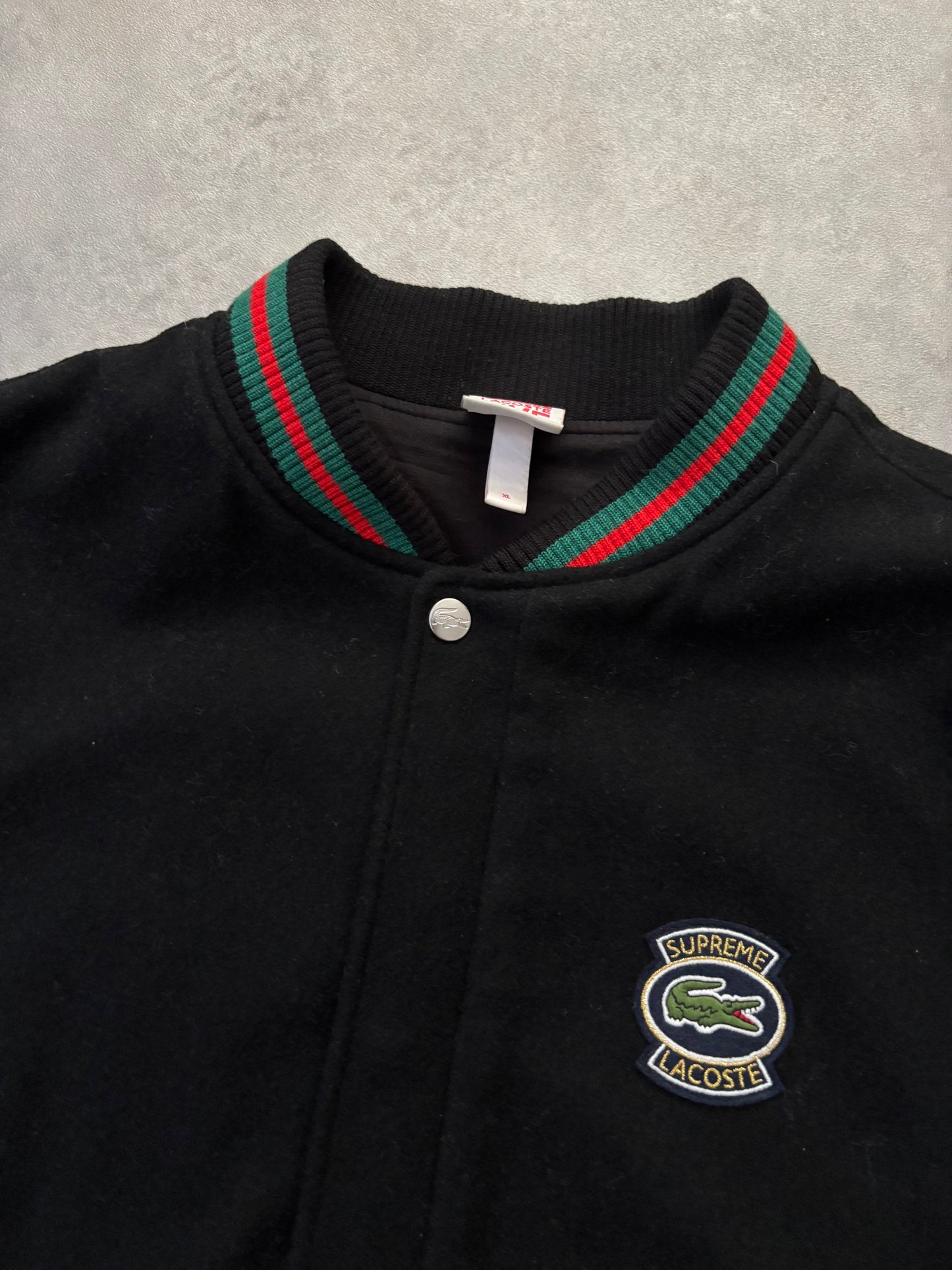 Supreme x Lacoste Wool Varsity Jacket (Str. XL)