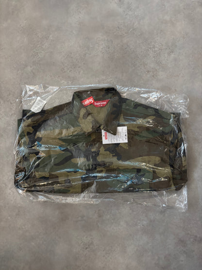 Supreme Jacquard Logos Denim Trucker Jacket