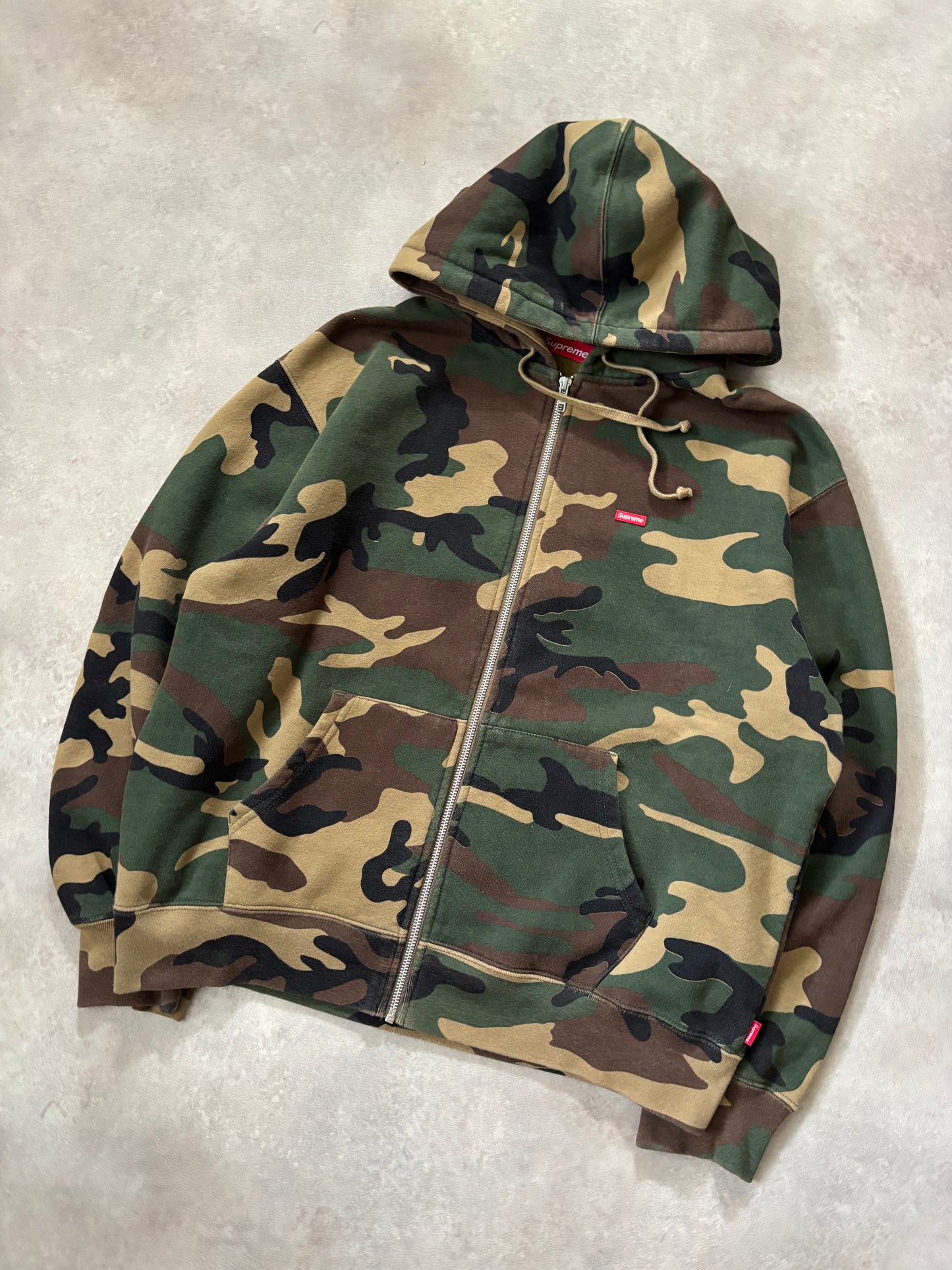 Supreme Small Box Zip Up Hooded Sweatshirt (Str. M)