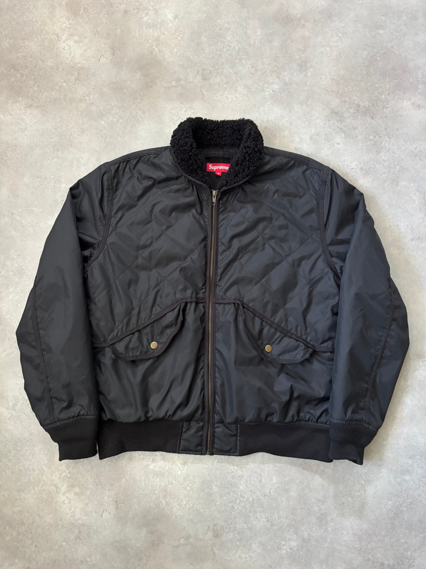 Supreme Quilted Nylon Tanker Jacket (Str. M)